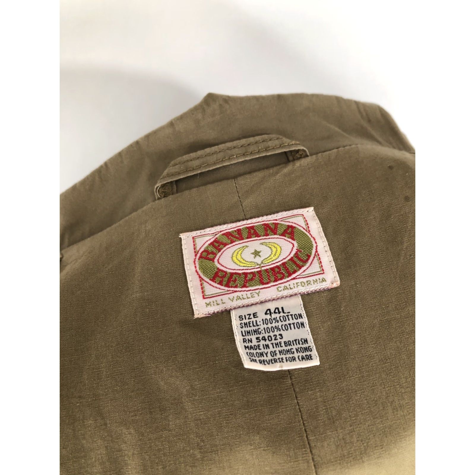 Banana Republic VINTAGE Banana Republic Safari 44L Blazer Jacket Men 44 Long Olive Greenish Brown Blazer Mens J3 Size 44R - 8 Thumbnail