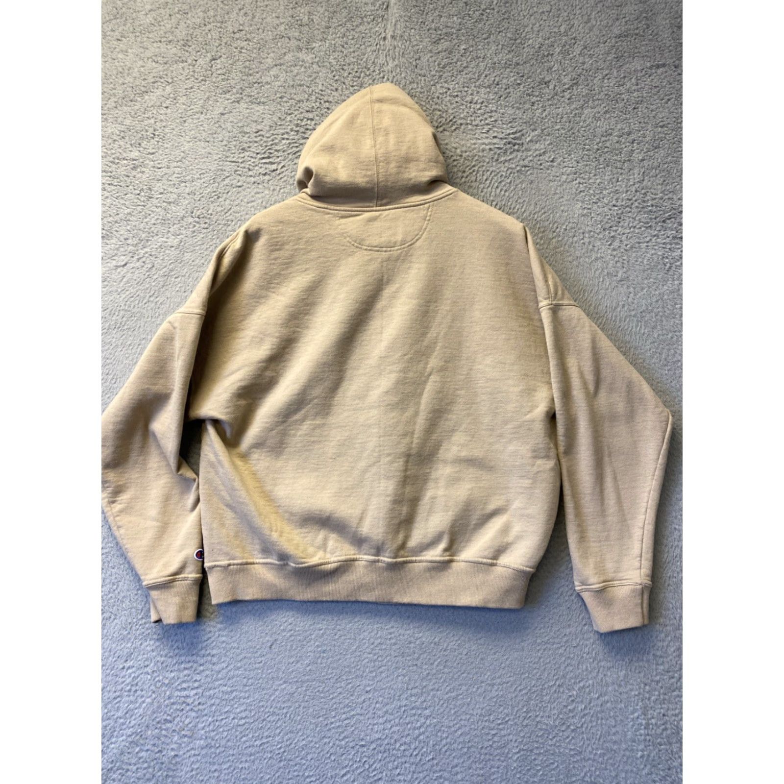 Champion VINTAGE Champion Hoodie Shirt Unisex Adults 2XL Tan Logo Solid All Seasons 90s Working Sportswear Plush Knit Crew Neck Full Zip Size US XXL / EU 58 / 5 - 7 Thumbnail