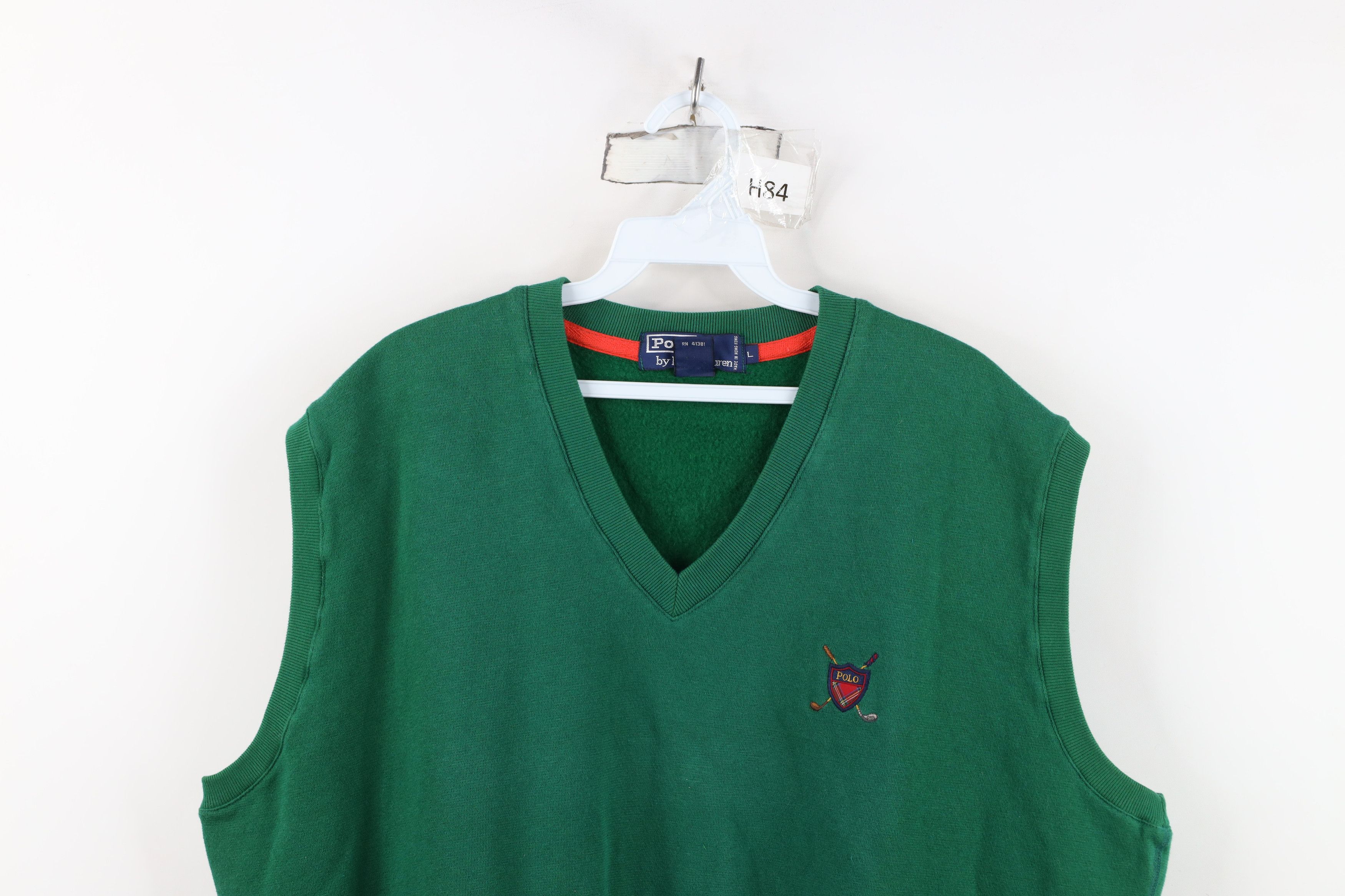 Ralph Lauren Vintage 90s Polo Golf Ralph Lauren V-Neck Sweatshirt Vest Size US L / EU 52-54 / 3 - 2 Thumbnail
