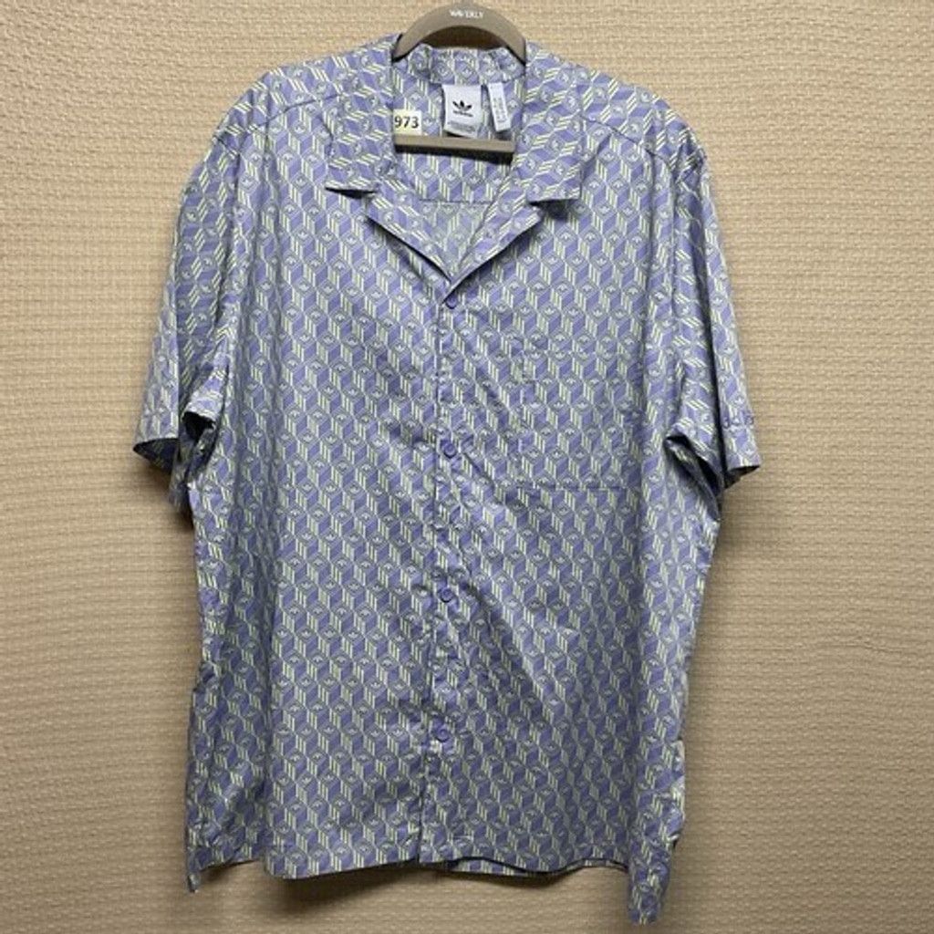 Adidas Adidas Monogram Allover Short Sleeve Golf Polo Shirt Men 2XL Size US XXL / EU 58 / 5 - 9 Thumbnail