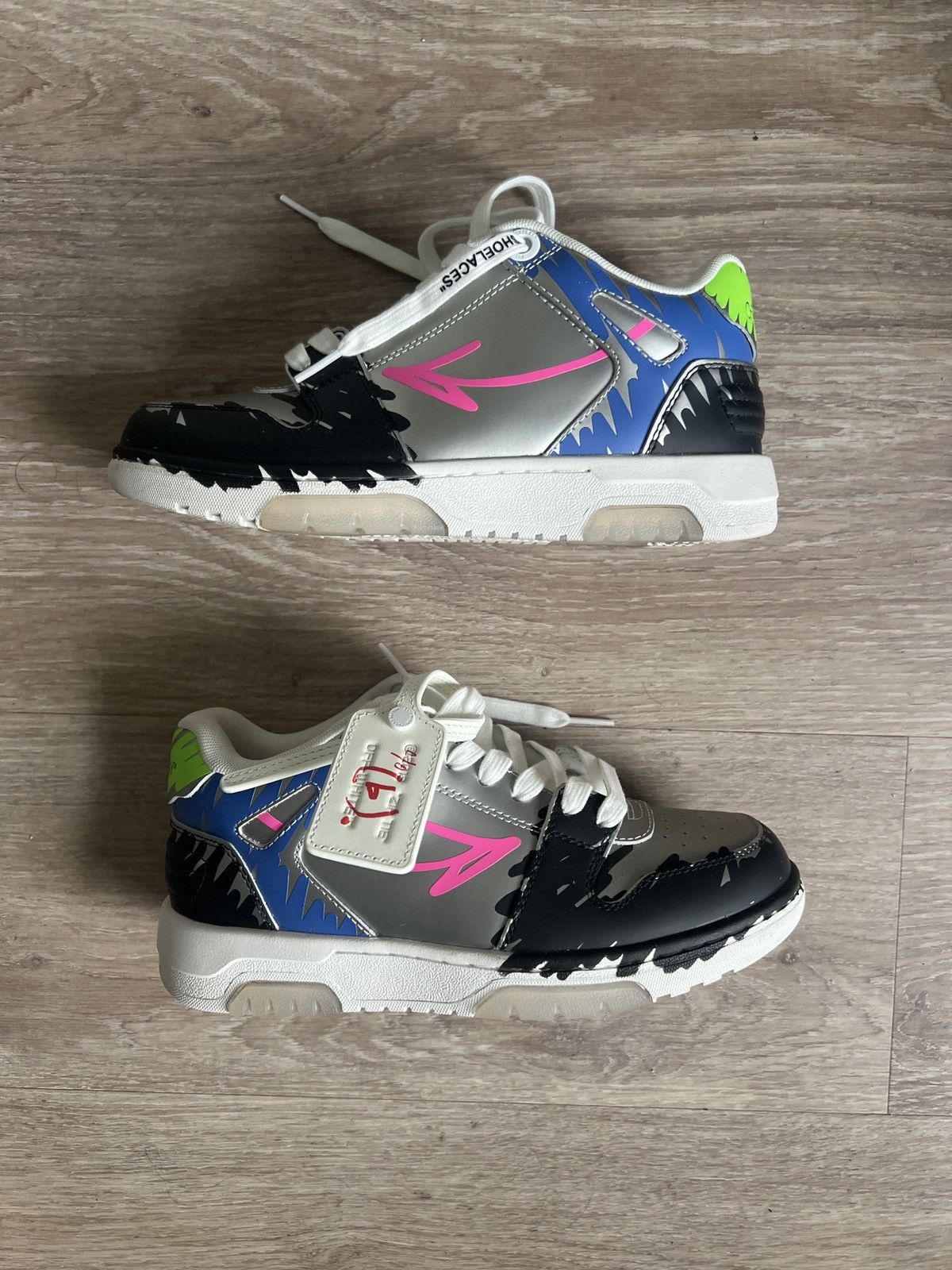 (B).Stroy × Off-White OFF-WHITE Out Of Office "000" Low Tops Size US 7 / IT 37 - 2 Thumbnail