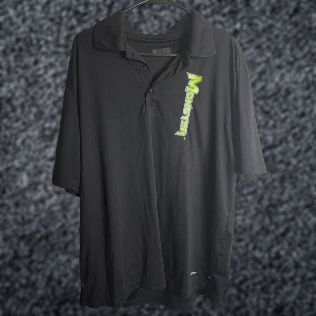 Vintage Monster Energy Polo Shirt Mens Size XL Black Logo Polyester Shirt Polo Size US XL / EU 56 / 4 - 1 Thumbnail