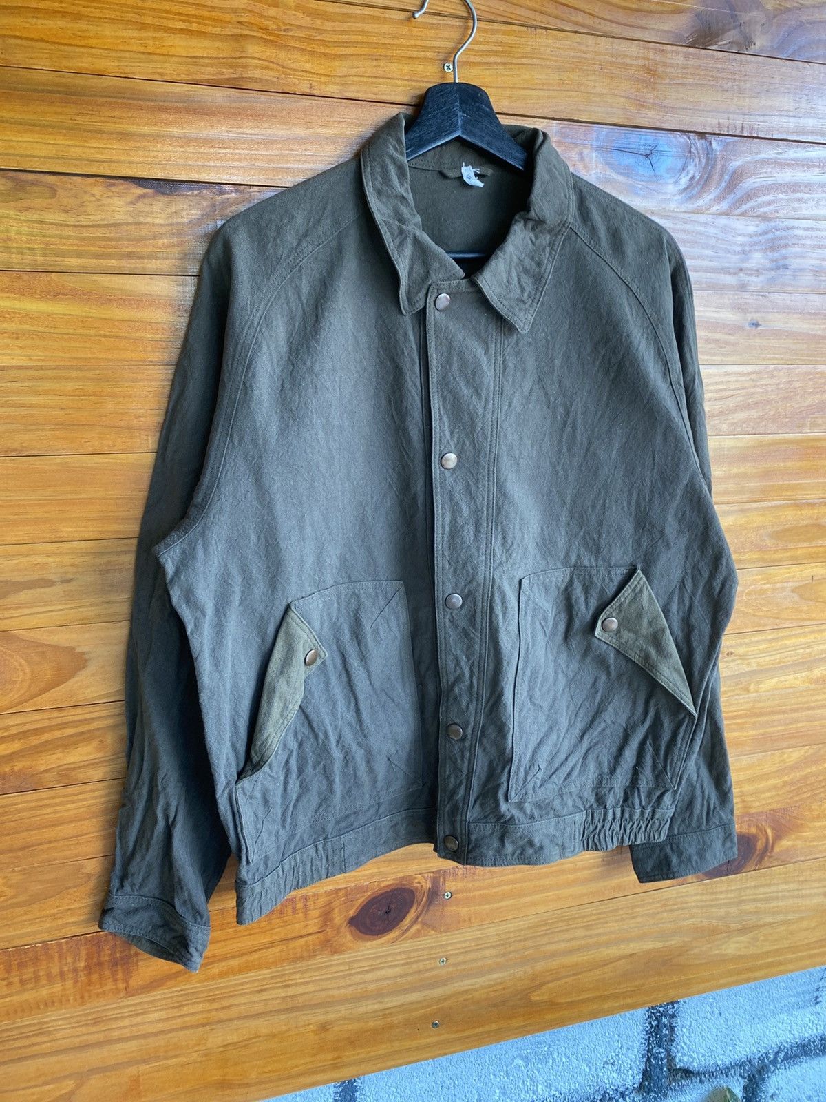 Vintage Vintage 90s Model Jac Olive Utility Work Jacket Made Japan Size US M / EU 48-50 / 2 - 5 Thumbnail
