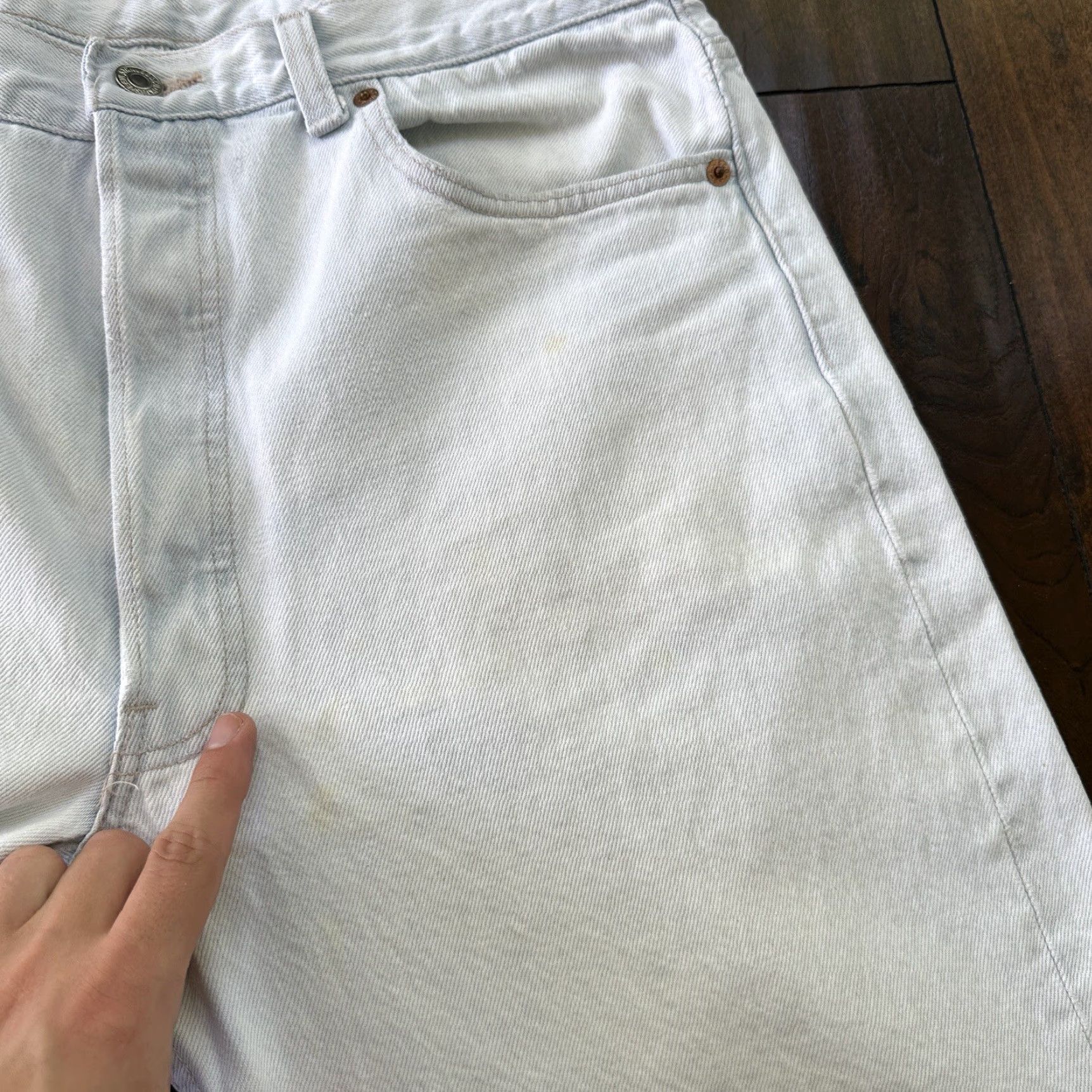 Levi's VINTAGE Levi's 501 Jeans Men 36x30 Blue Light Wash 90s Straight Denim USA 501 XX 80s Size US 36 / EU 52 - 4 Thumbnail
