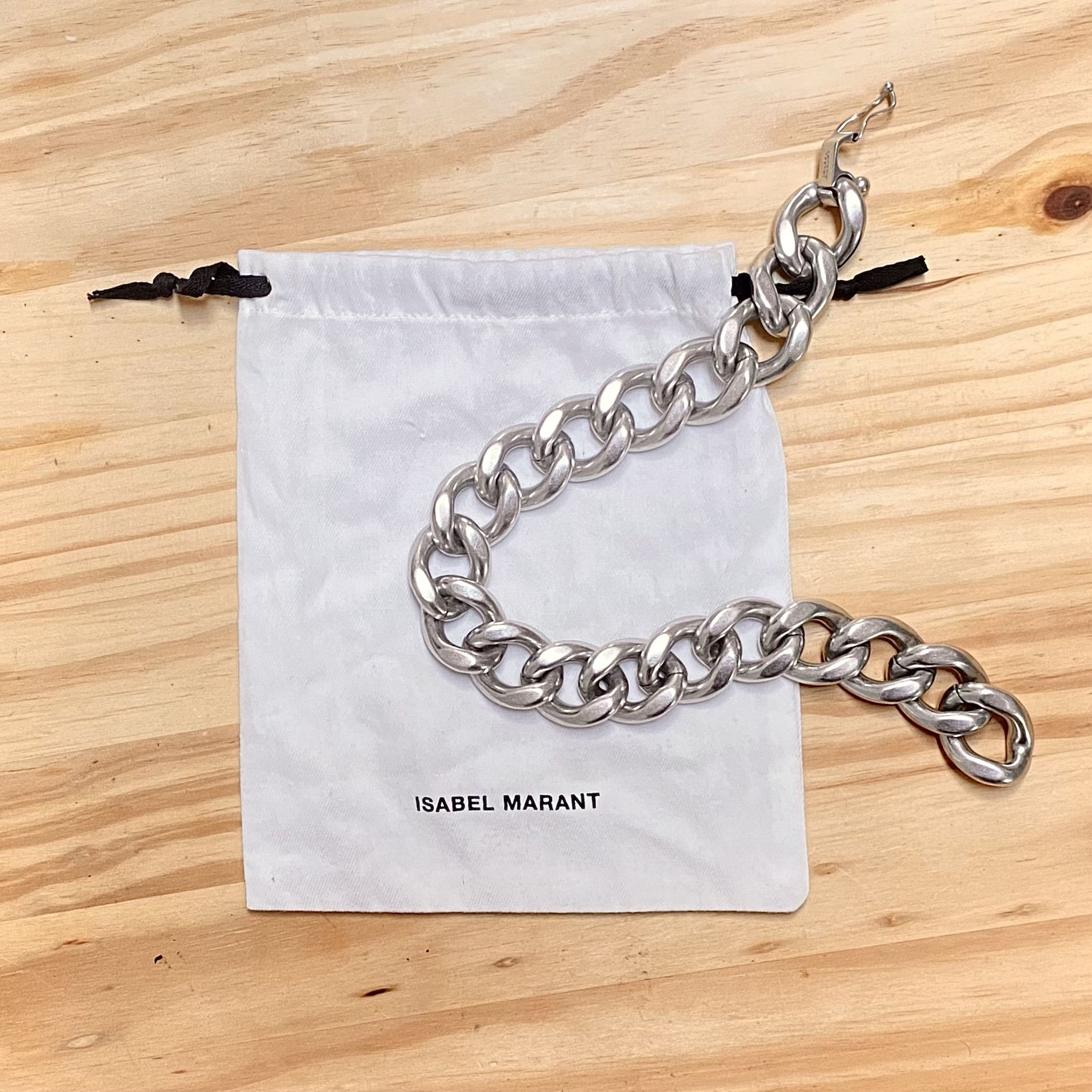 Isabel Marant Chunky curb-chain necklace Size ONE SIZE - 2 Thumbnail