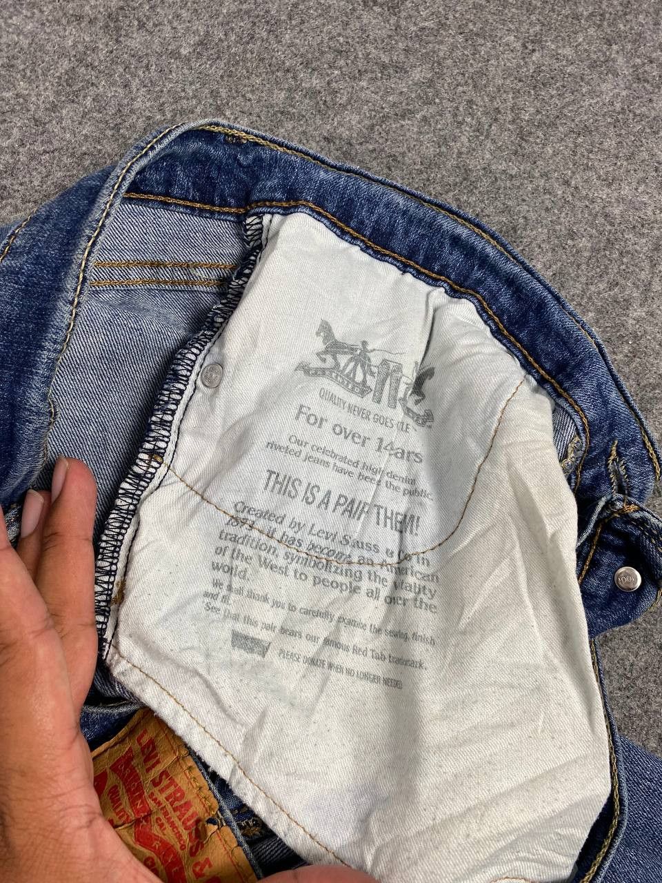 Levi's levis 513 distressed denim nice design Size US 36 / EU 52 - 14 Thumbnail