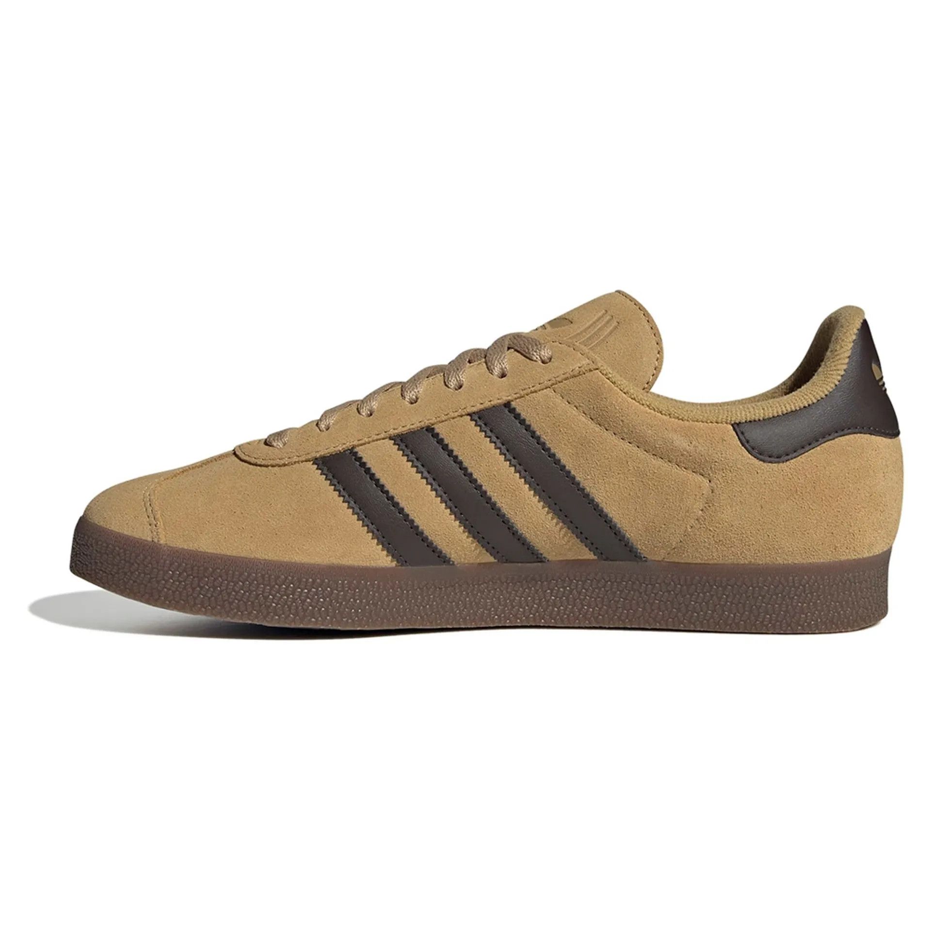 Adidas o1mle0426 Gazelle Low-Top Sneakers in Beige/ Dark Brown Size US 7 / EU 40 - 3 Thumbnail