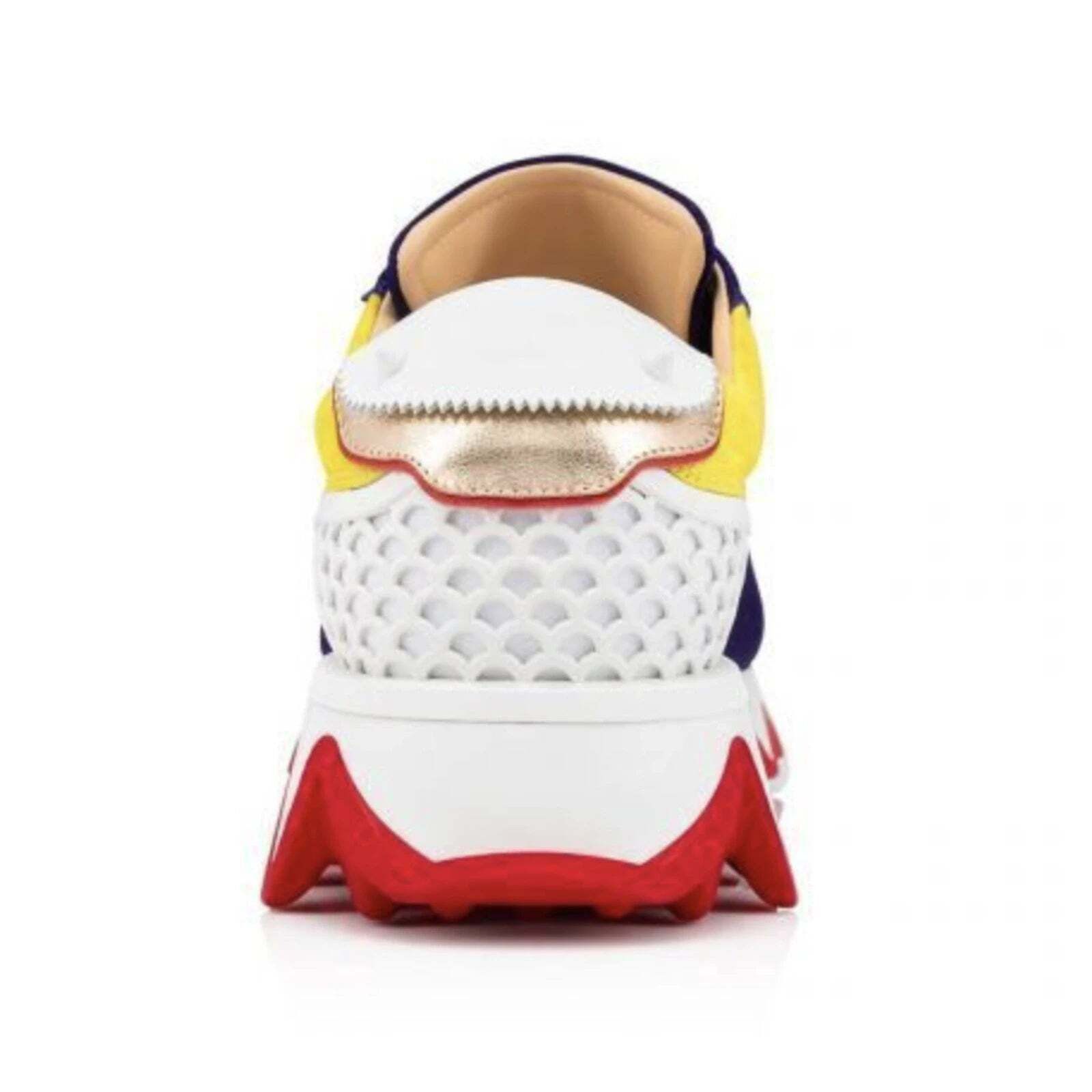 Christian Louboutin Christian Louboutin Blue Red Platform Low Top Sneaker 43 10 Size US 10 / EU 43 - 10 Thumbnail