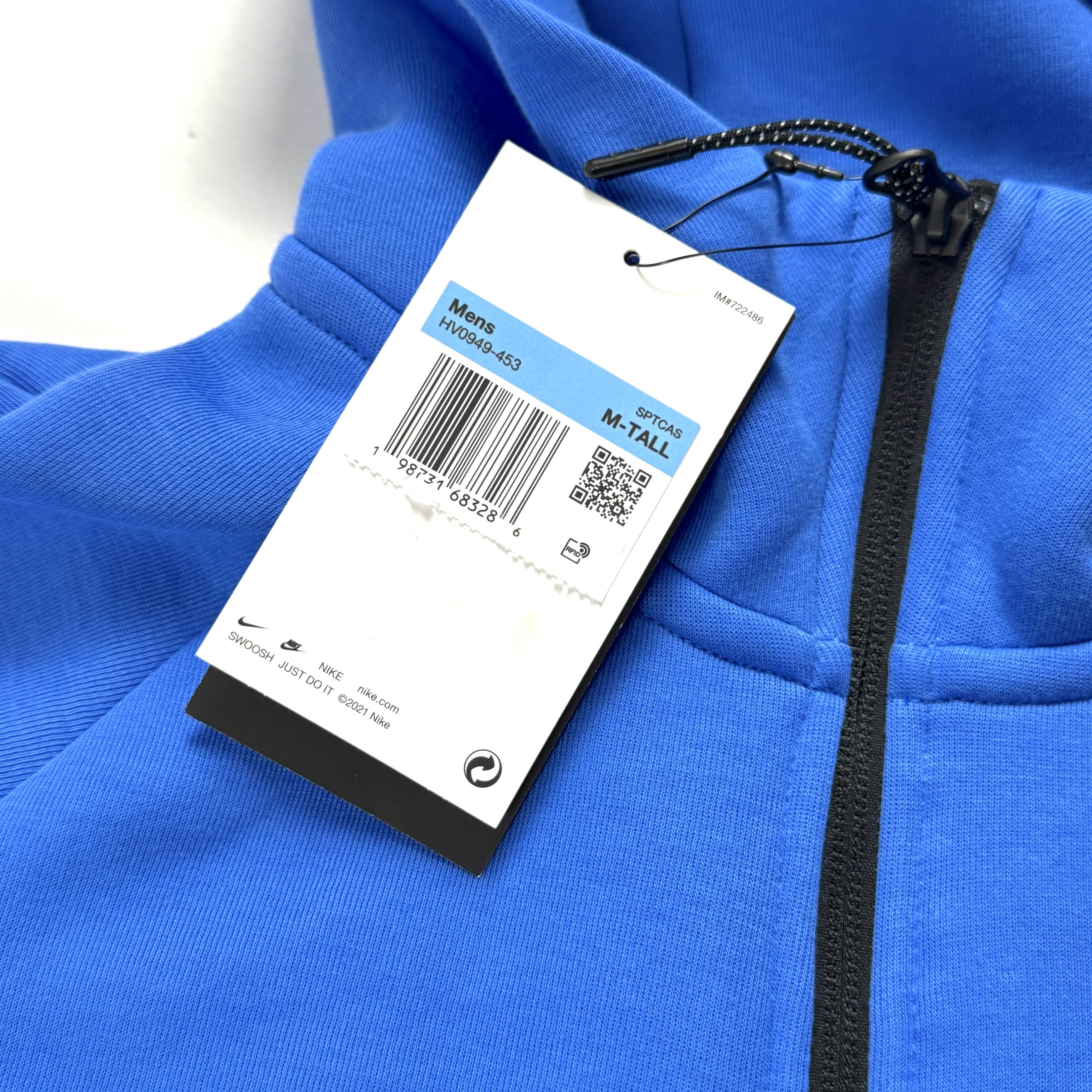 Nike Nike Mens Windrunner Full Zip Jacket Blue Gray Sz M Tall NWT Size US M / EU 48-50 / 2 - 3 Thumbnail