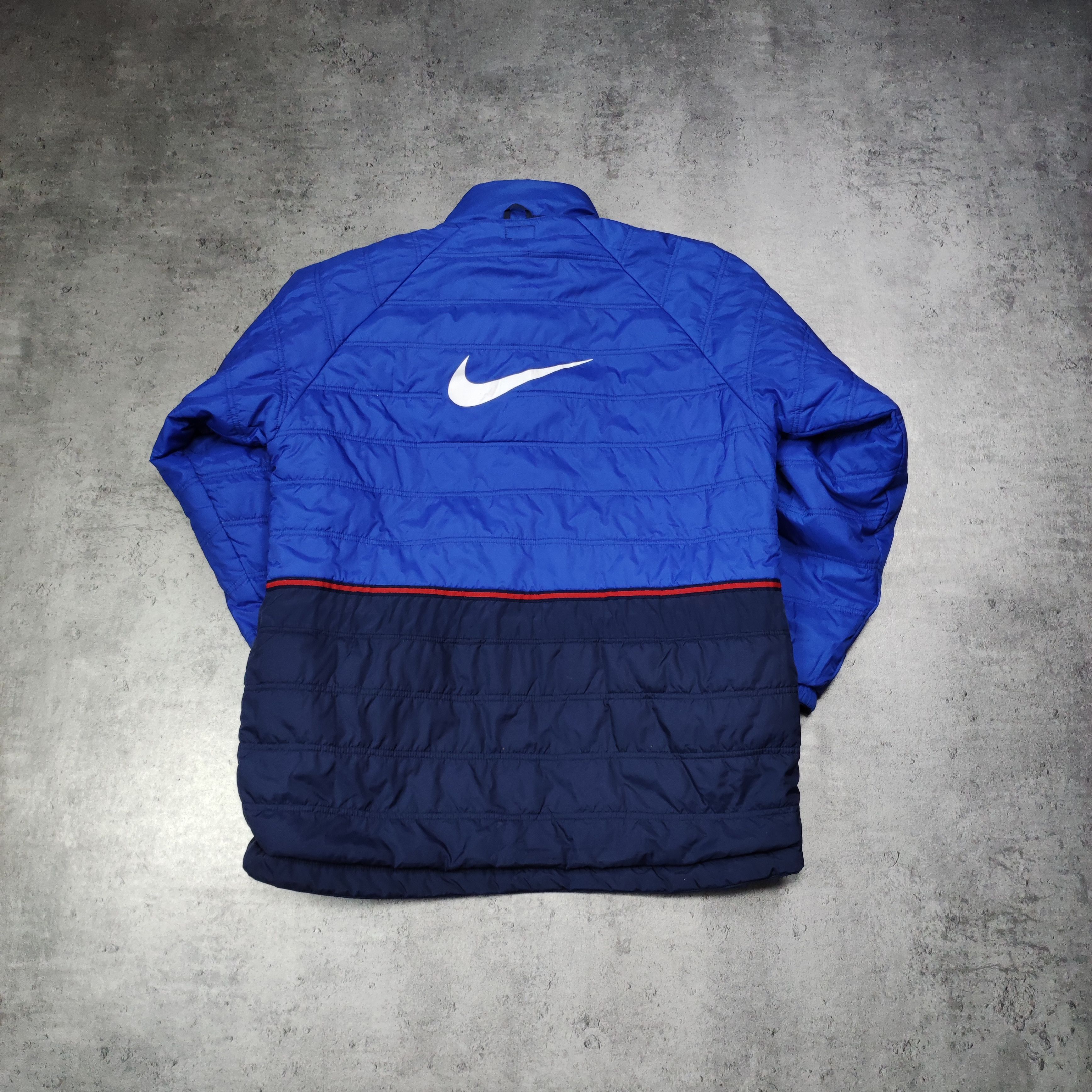 Nike × Vintage Vintage RARE 90s Glasgow Rangers Nike Reversible Jacket Size US L / EU 52-54 / 3 - 12 Thumbnail