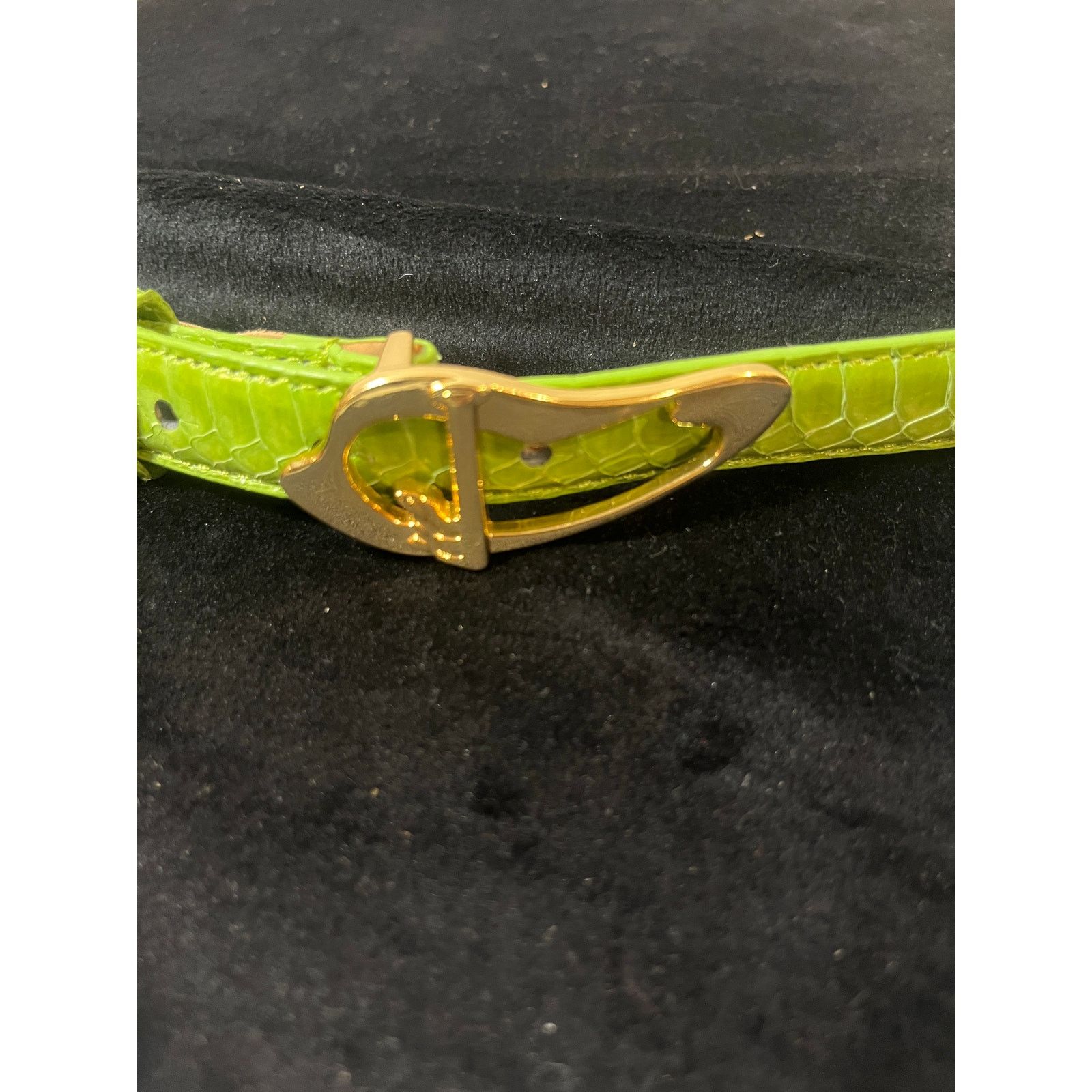Other Women's Genuine Snakeskin Green Golf Belt Medium NWT Size ONE SIZE - 4 Thumbnail