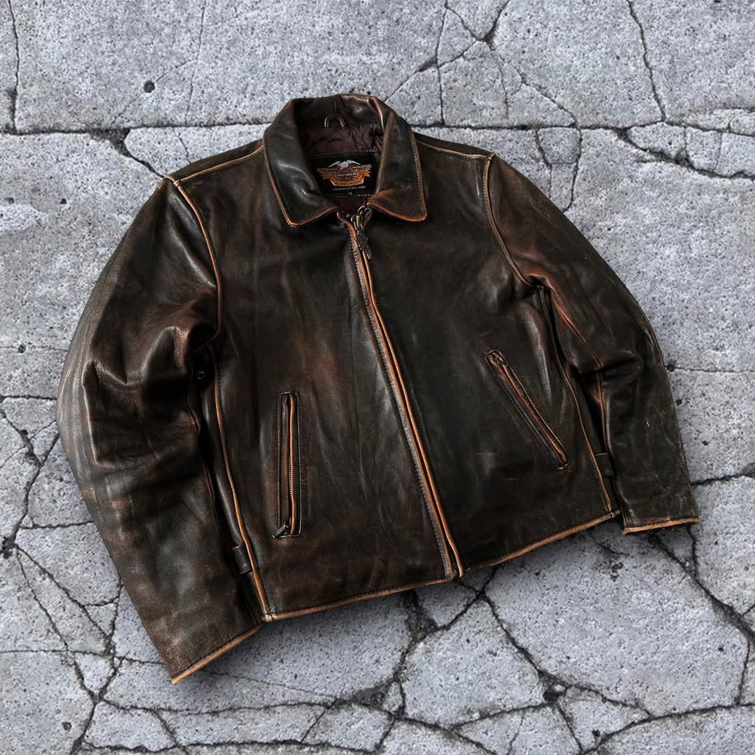Harley Davidson Harley Davidson Single Rider Leather Jacket Size US M / EU 48-50 / 2 - 2 Thumbnail