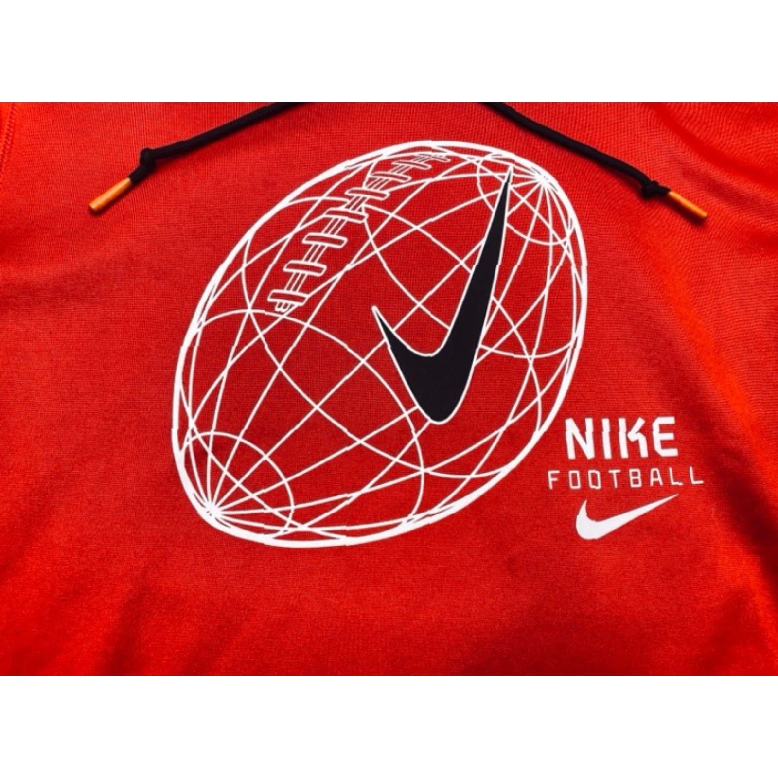 Nike Hoodie CW3365-657 Red Large Men's Football Therma Dri-Fit