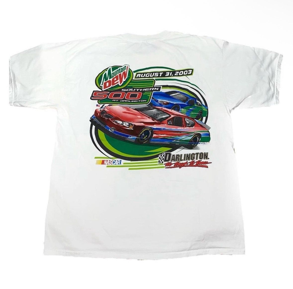 NASCAR Vintage 2003 Mountain Dew Southern 500 T Shirt Size US XL / EU 56 / 4 - 1 Thumbnail