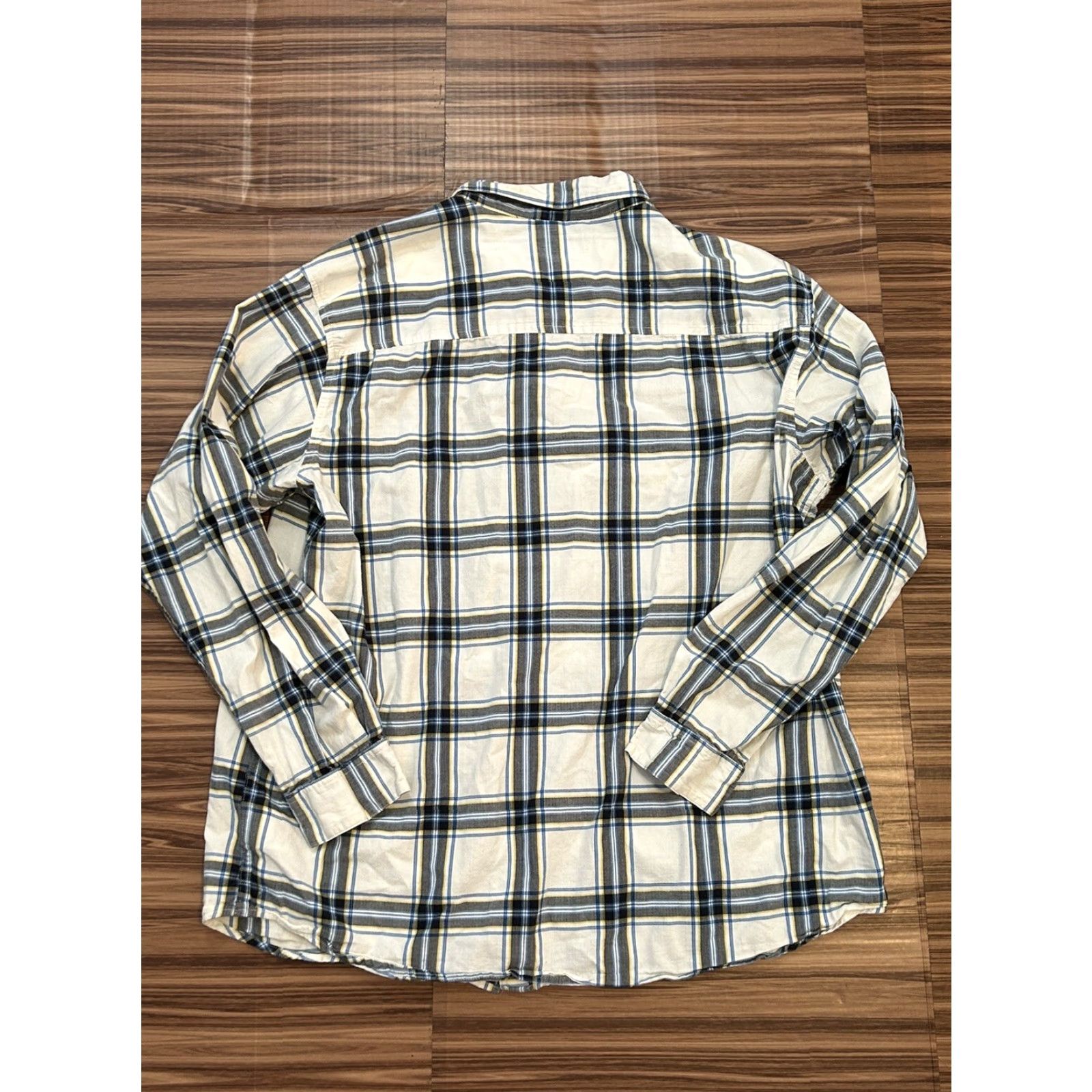 Vintage Columbia Mens Flannel White Blue Yellow 2XL XXL Size US XXL / EU 58 / 5 - 2 Thumbnail