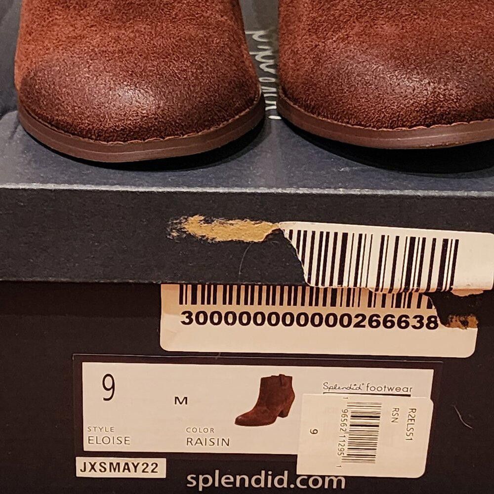 Splendid Splendid Eloise Suede Distressed Leather Bootie Raisin Color Size US 9 / IT 39 - 5 Thumbnail