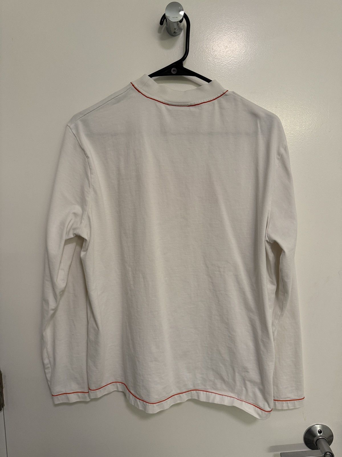 Jacquemus Jacquemus Long Sleeve Paste Logo T-Shirt in White Size US XS / EU 42 / 0 - 2 Thumbnail
