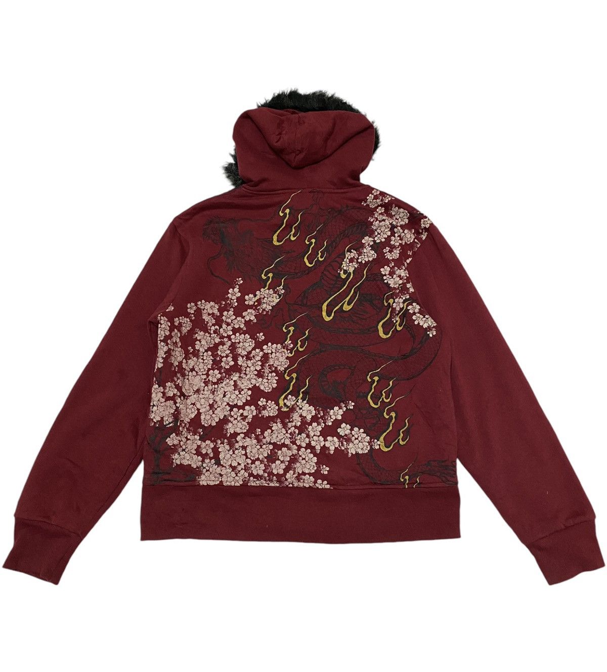 Bullet Noise Dragon Screen Fur Hoodie Sweatshirt (C3)