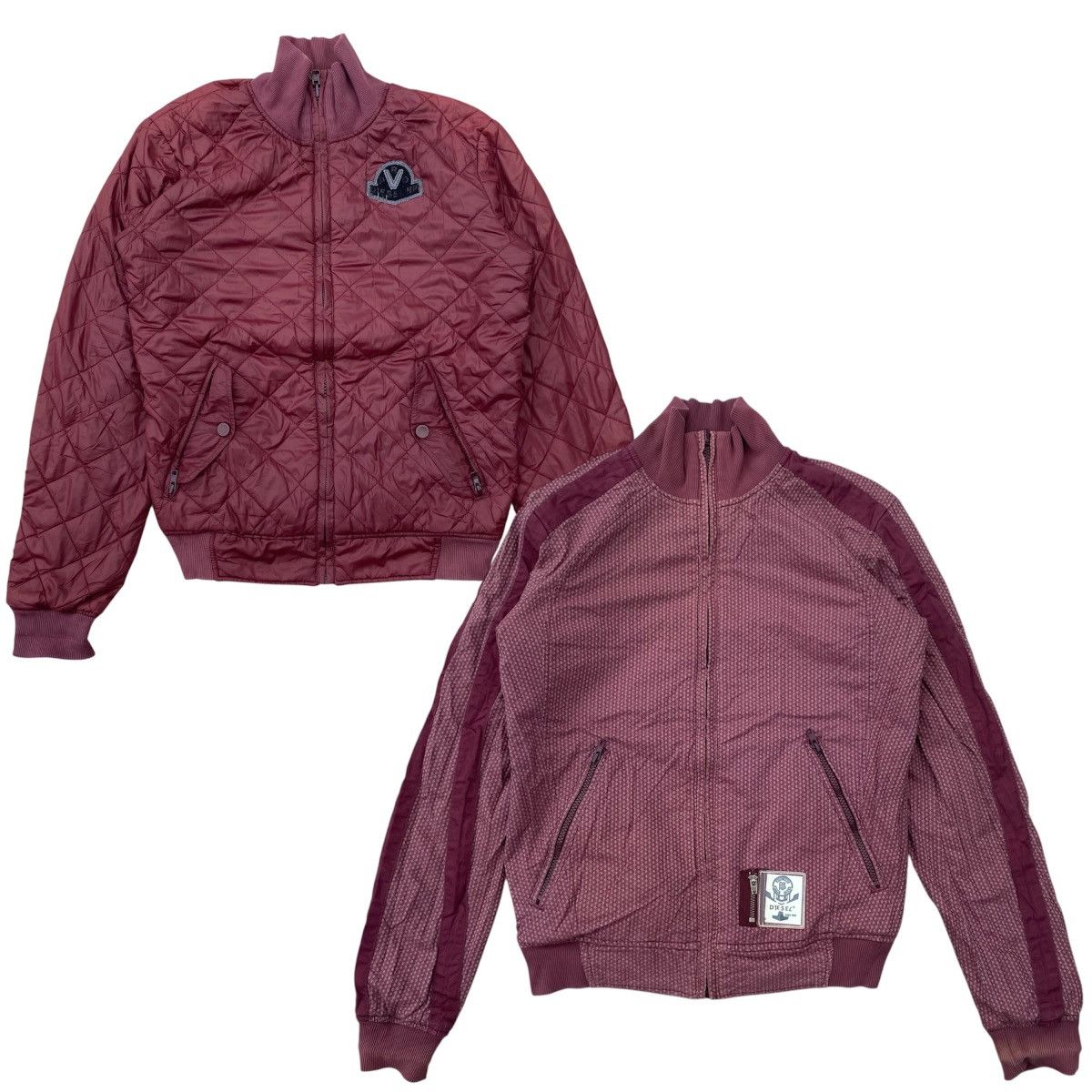 vintage diesel reversible bomber jacket