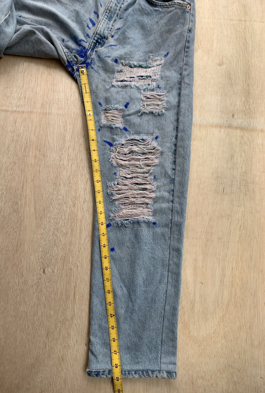 Japanese Brand × Levi's Vintage Clothing × Vintage Vintage Levis Orange Tab Distressed Denim Jeans Size US 34 / EU 50 - 13 Thumbnail