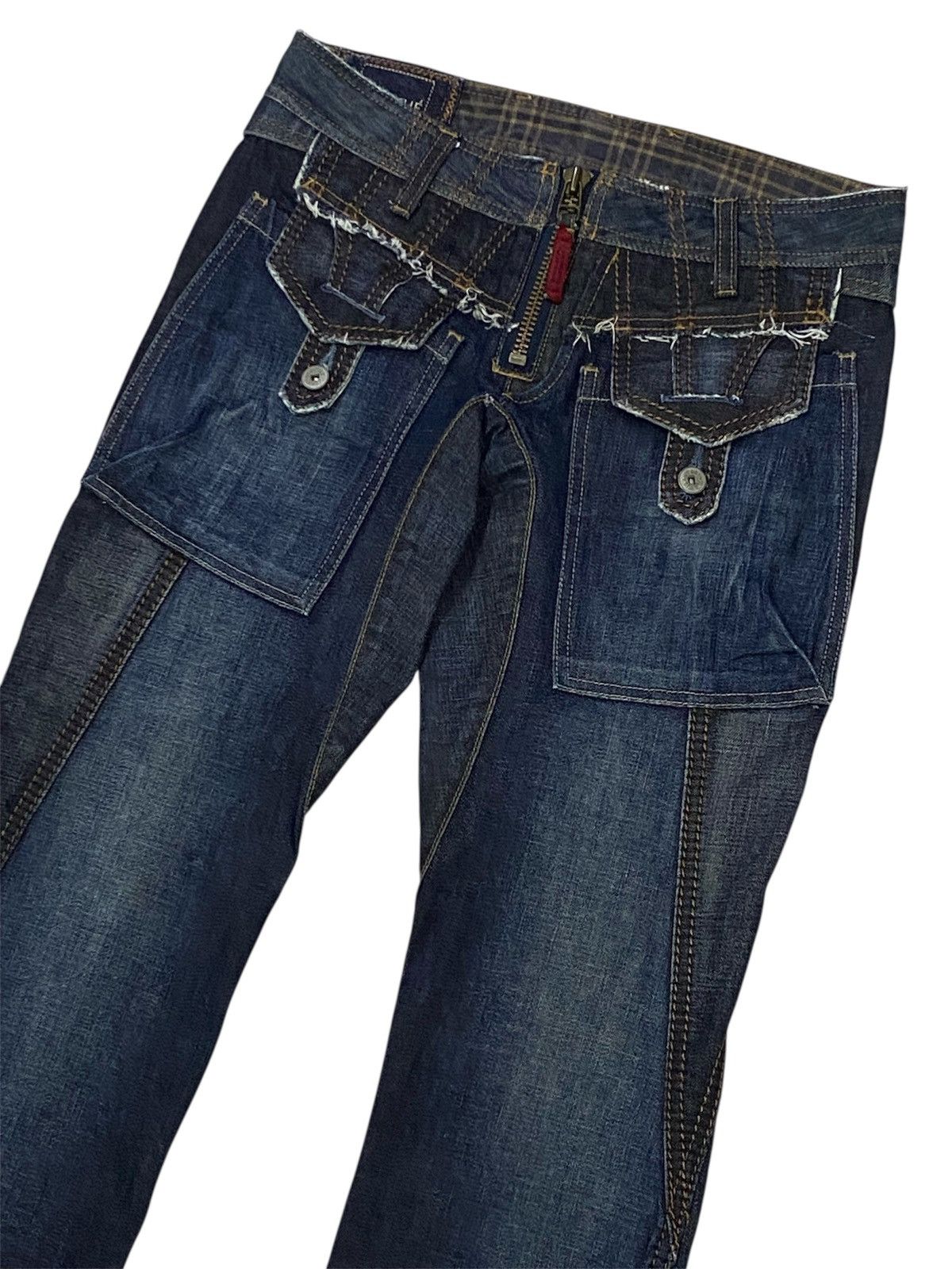 Marithe + Francois Girbaud Marithe Francois Girbaud Spiral Cut Denim Pants Size 28" / US 6 / IT 42 - 7 Thumbnail