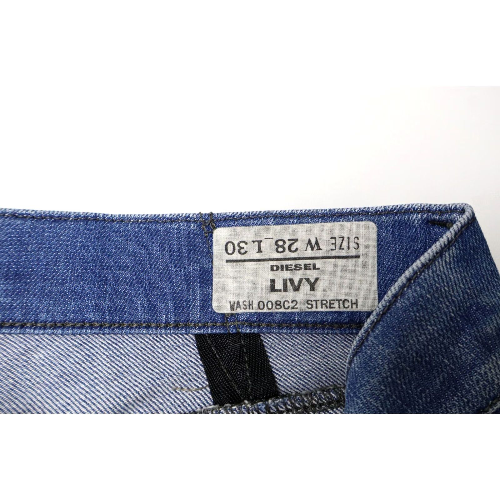 Diesel DIESEL Livy Stretch 008C2 Jeans Women's W28/L30 Slim Blue Faded Studded Slim Fit Jeans Women L/28 Size 28" / US 6 / IT 42 - 6 Thumbnail