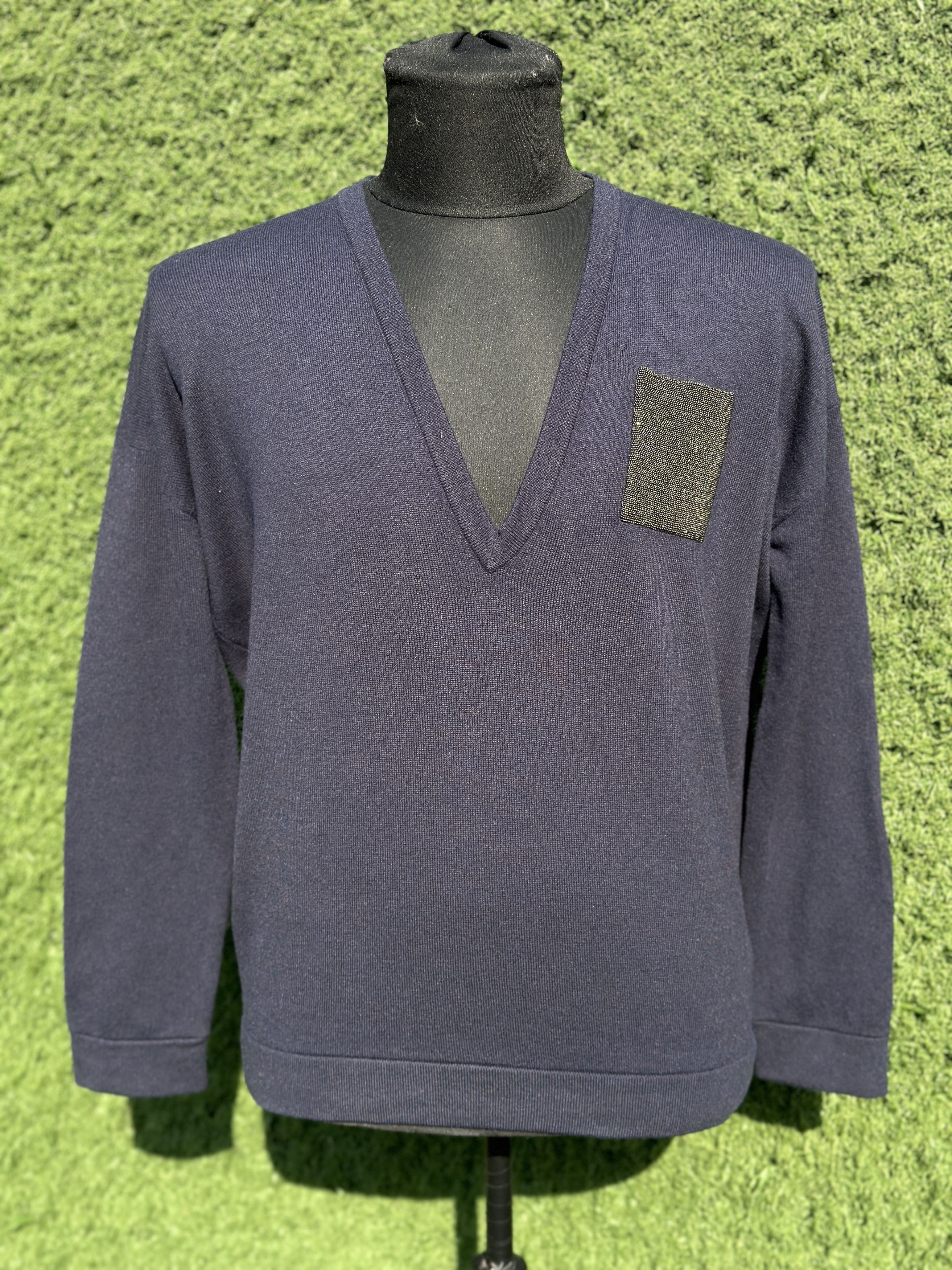 Brunello Cucinelli Brunello Cucinelli Cashmere Wool Silk Low V-Neck Sweater M Size M / US 6-8 / IT 42-44 - 6 Thumbnail