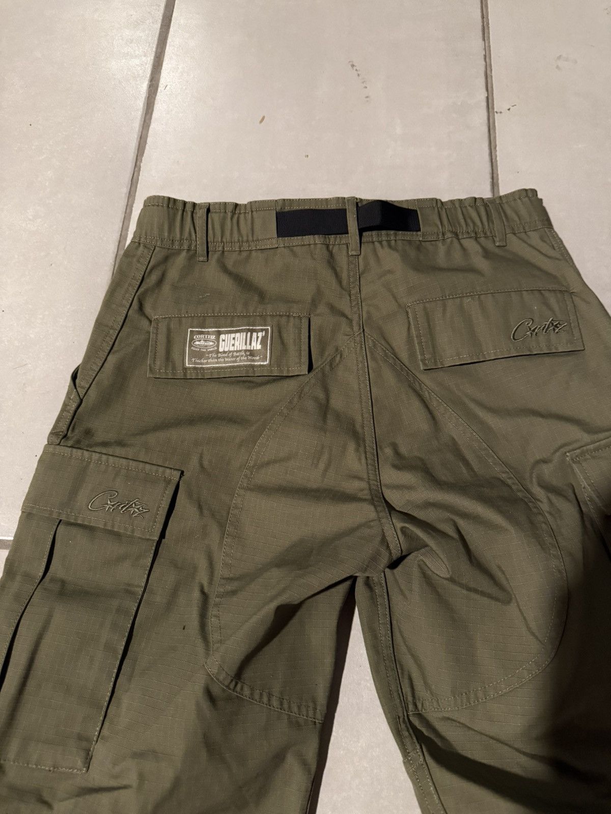 Corteiz Olive Cargo Pants