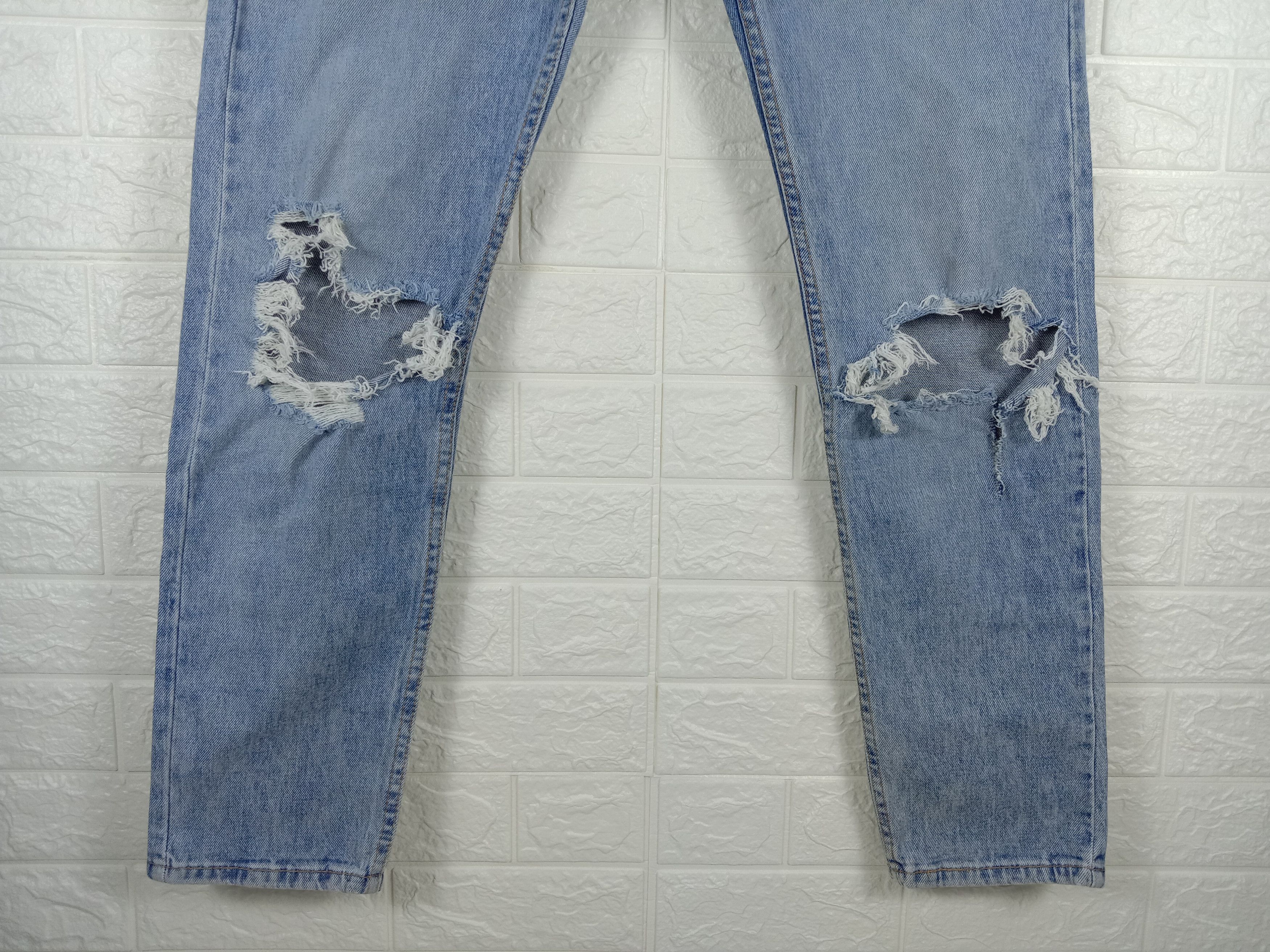 Levi's Vintage Levi's 512 Ripped Jeans Slim Taper Denim Size US 36 / EU 52 - 4 Thumbnail