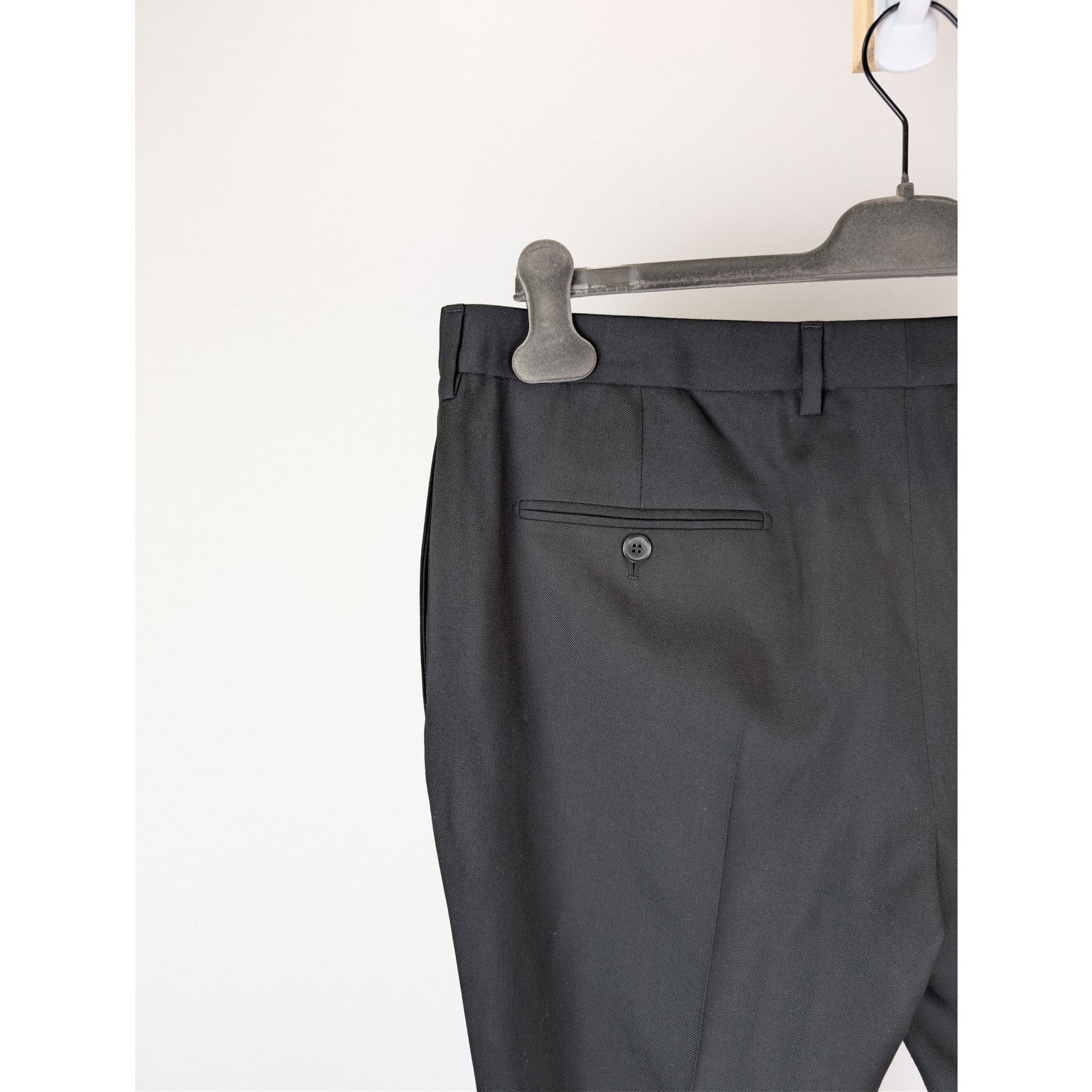 Saint Laurent Paris o1rshd1 Gabardine Fine De Laine Pantalon Casual Pants Noir Size US 38 / EU 54 - 14 Thumbnail