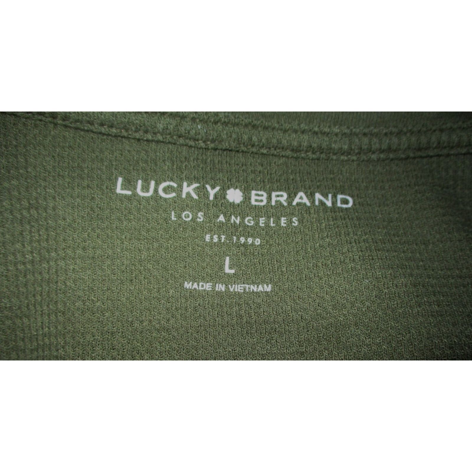 Lucky Brand LUCKY BRAND Green Long Sleeve Henley Shirt L Men’s Regular Size XS? Size US L / EU 52-54 / 3 - 6 Thumbnail