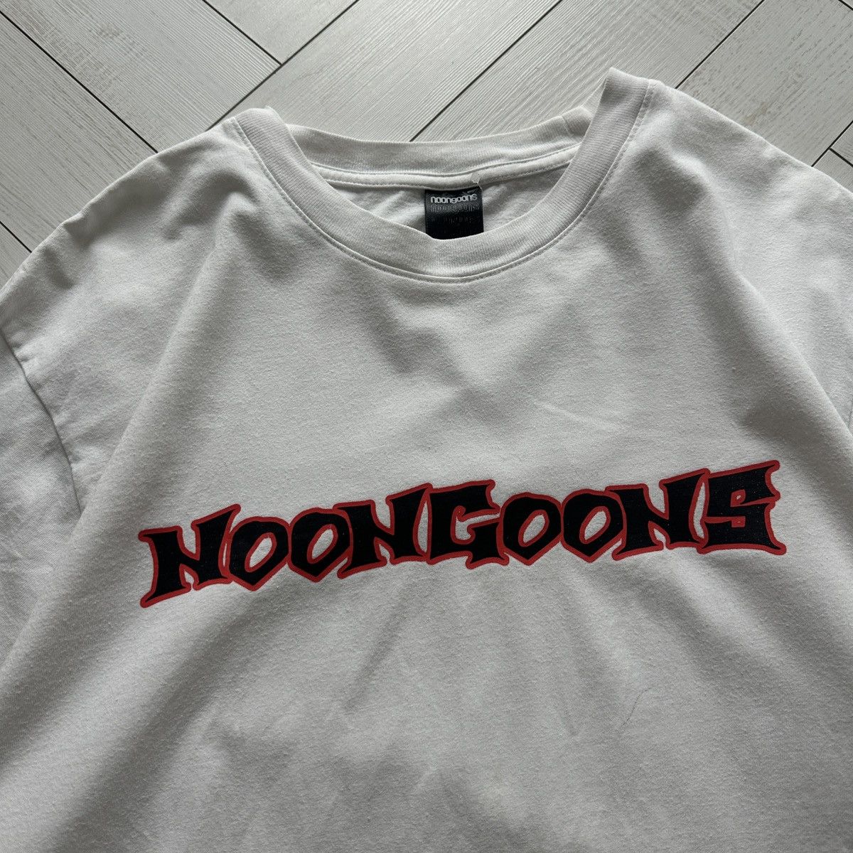Noon Goons Vintage 00s Noon Goons Logo oversize white tee sk8 y2k skate Size US L / EU 52-54 / 3 - 5 Thumbnail