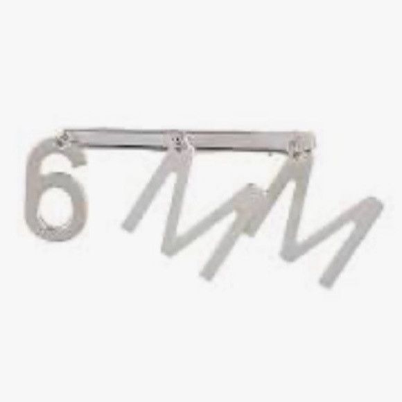 Maison Margiela Maison Martin Margiela Silver Number barrette Size ONE SIZE - 1 Thumbnail