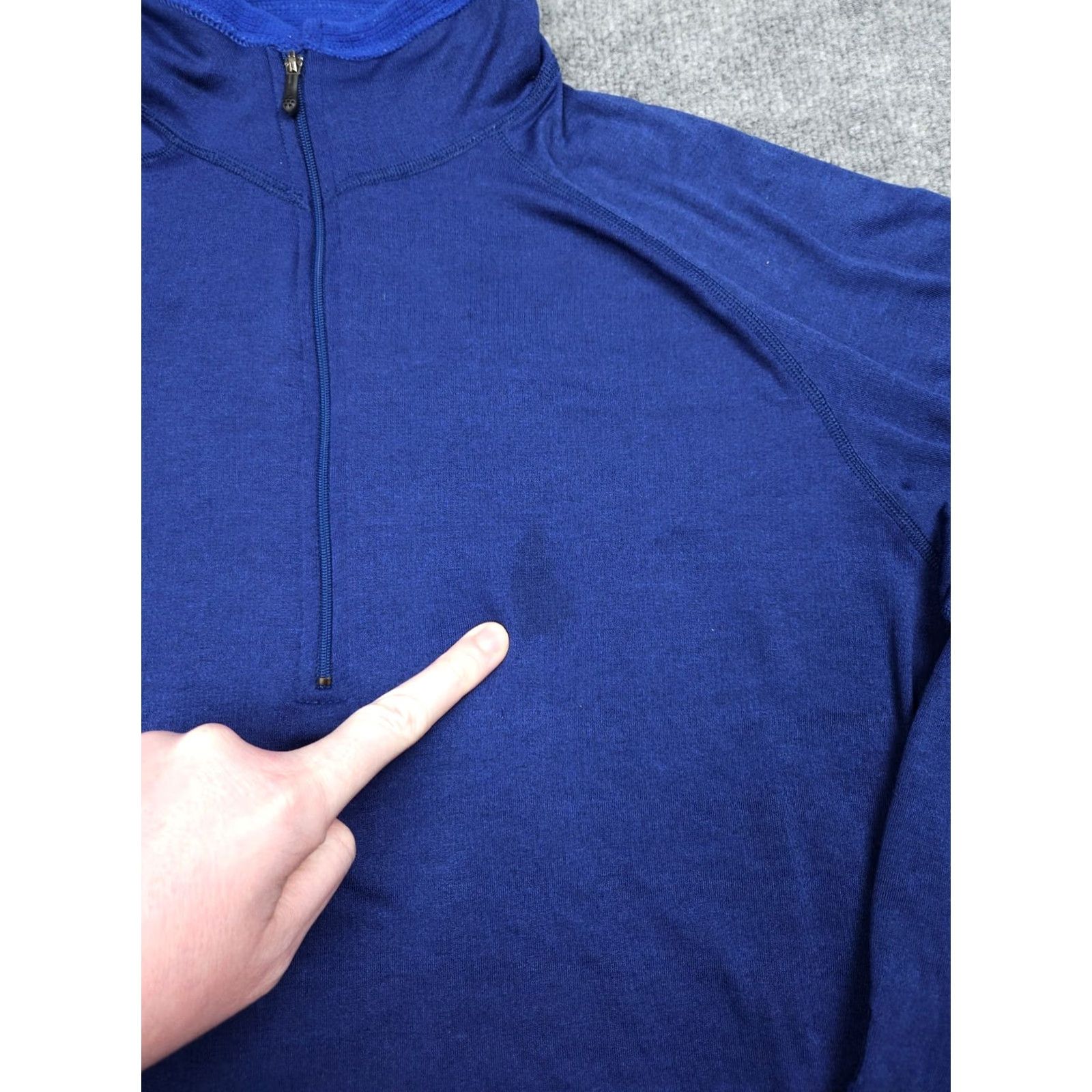 Patagonia Patagonia R1 Fleece Pullover Mens Medium Blue Quarter Zip Polartec Waffle USA Size US M / EU 48-50 / 2 - 5 Thumbnail