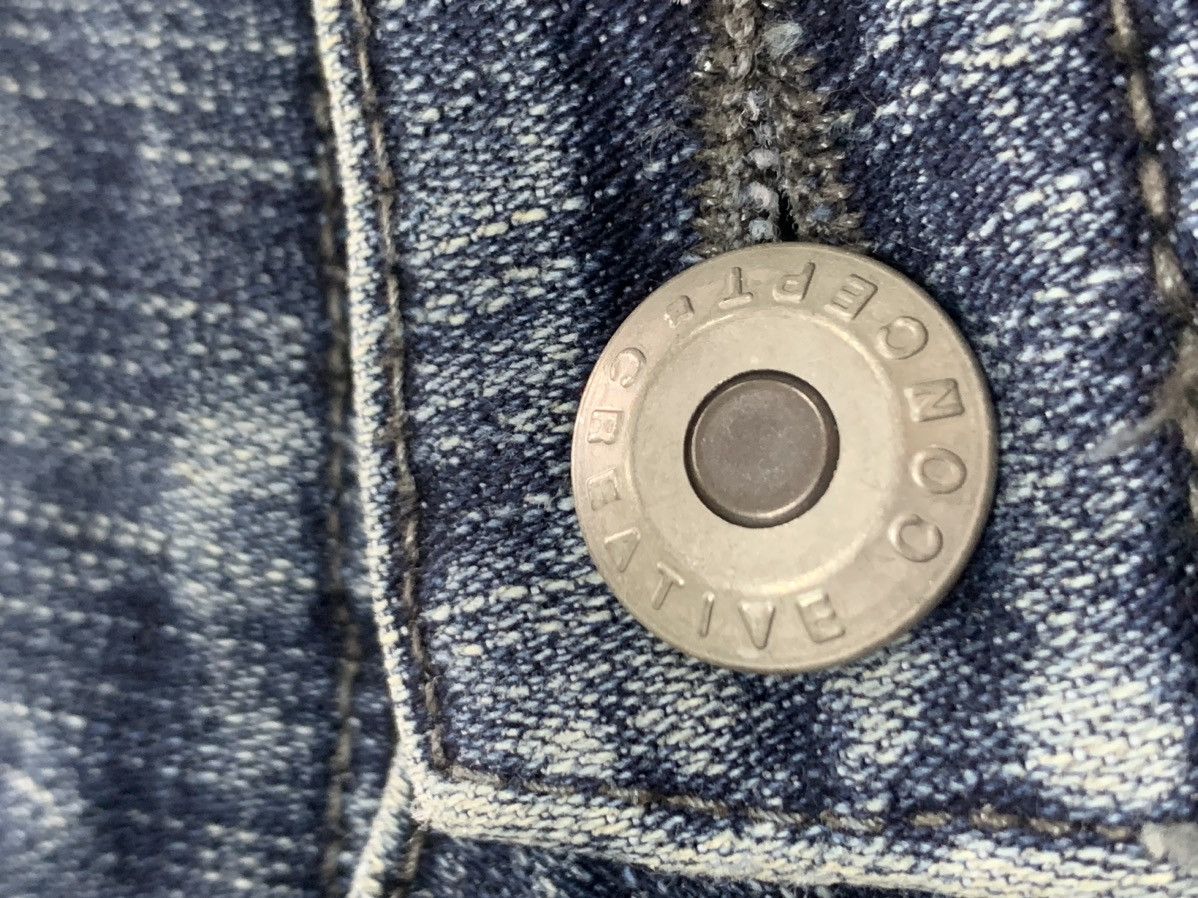 Japanese Brand Flare concept creative jeans. Size US 32 / EU 48 - 6 Thumbnail