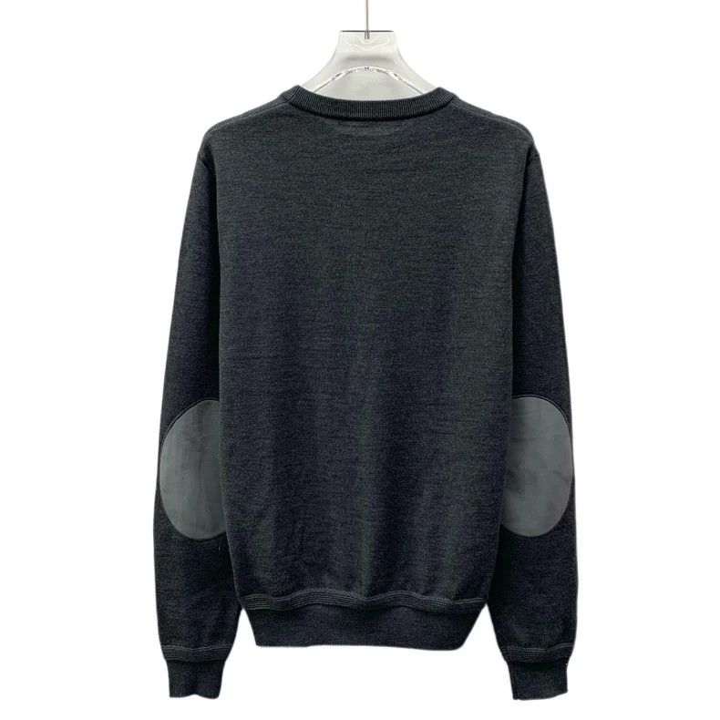 Louis Vuitton Louis Vuitton Grey logo-embroidered wool crewneck long-sle Size US XS / EU 42 / 0 - 2 Thumbnail