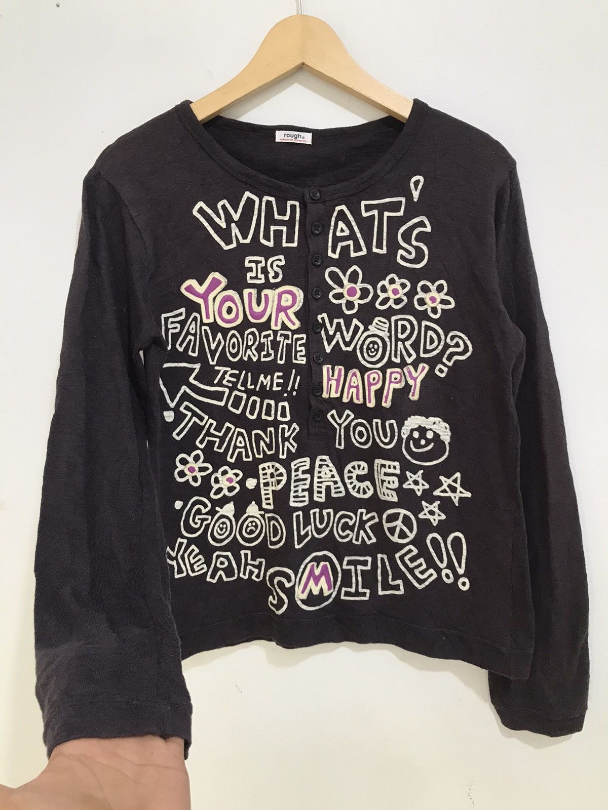 Hysteric Glamour Japanese Rough Poem LongSleeveHalf button Size US S / EU 44-46 / 1 - 2 Thumbnail