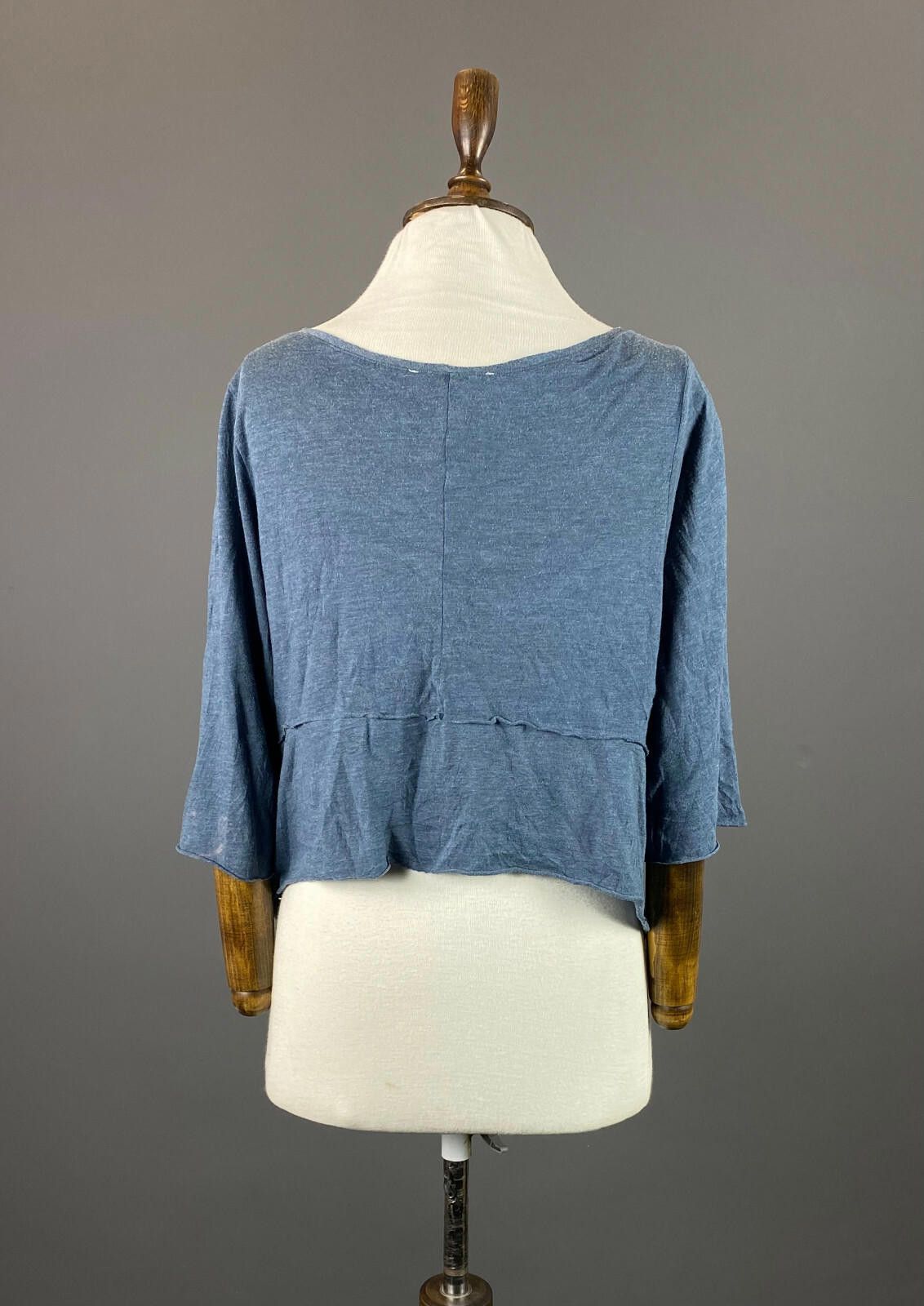 Designer Barbara Speer Blue Designed 3/4 Sleeve Cardigan Cape Size 2 Size XS / US 0-2 / IT 36-38 - 5 Thumbnail