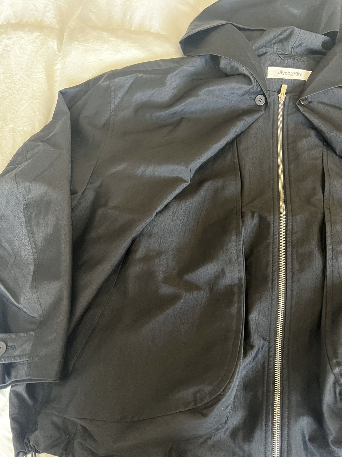 JiyongKim Jiyongkim Draped Hooded Jacket Size US L / EU 52-54 / 3 - 6 Thumbnail