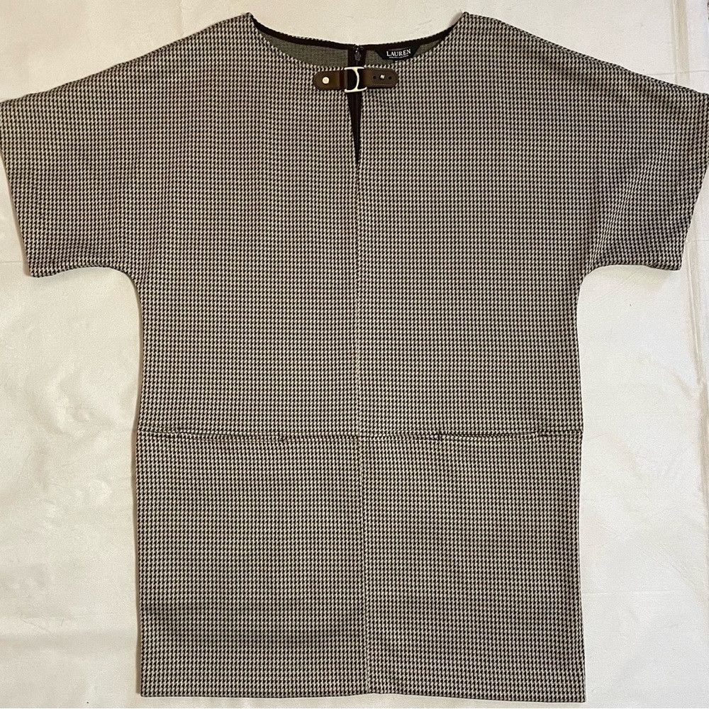 Ralph Lauren NWT New $175 Ralph Lauren Buckle-Trim Jacquard Shift Dress Size XL / US 12-14 / IT 48-50 - 6 Thumbnail
