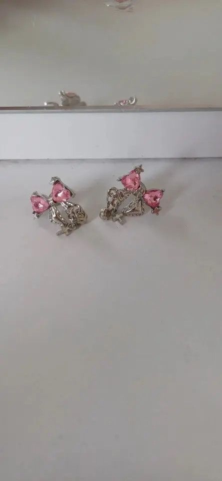 Jewelry Sweet Cute Bow Stud Earring Size ONE SIZE - 2 Thumbnail