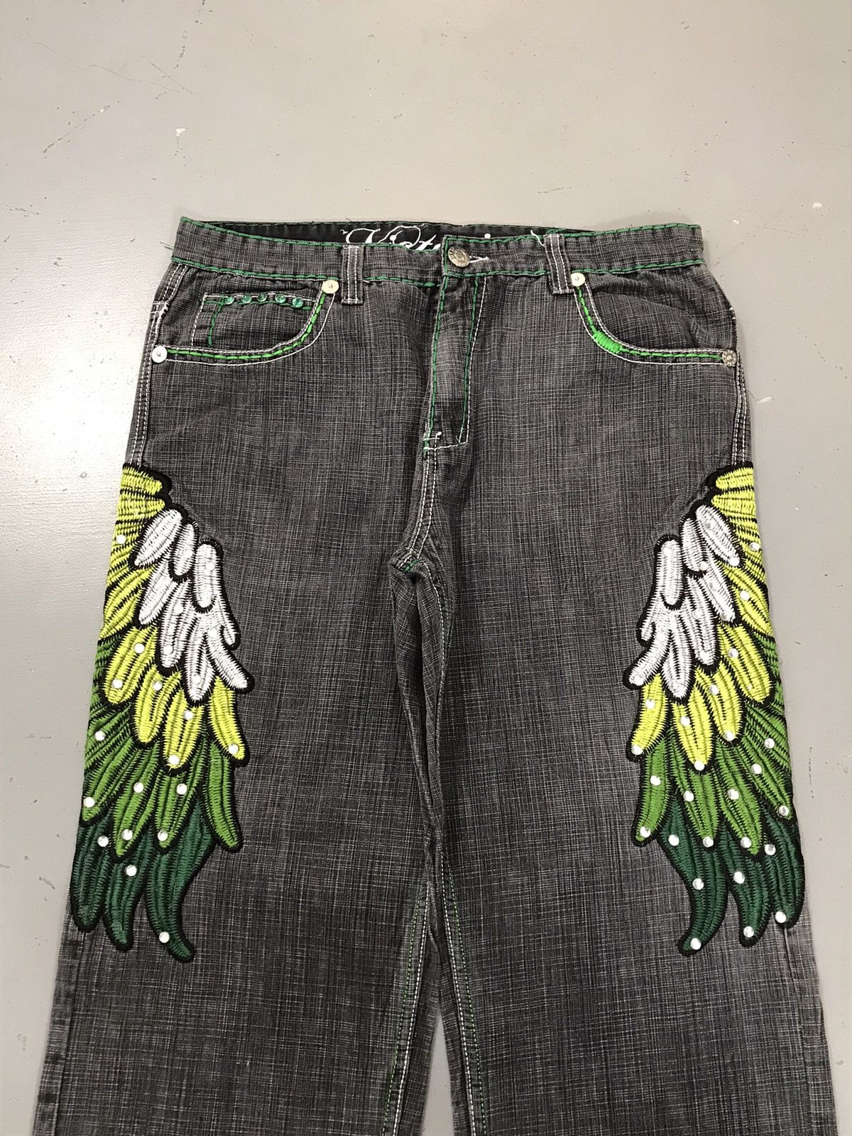 Other Crazy Vintage Victorious Embroidery Denim Size US 38 / EU 54 - 8 Thumbnail