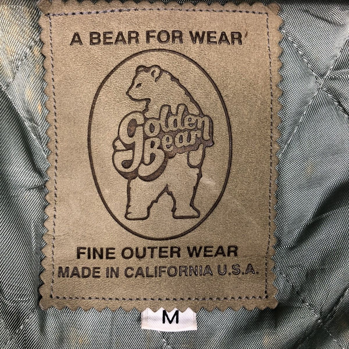 Golden Bear 🔥VINTAGE VARSITY JACKET LEATHER GOLDEN BEAR USA BABY BLUE Size US M / EU 48-50 / 2 - 19 Thumbnail