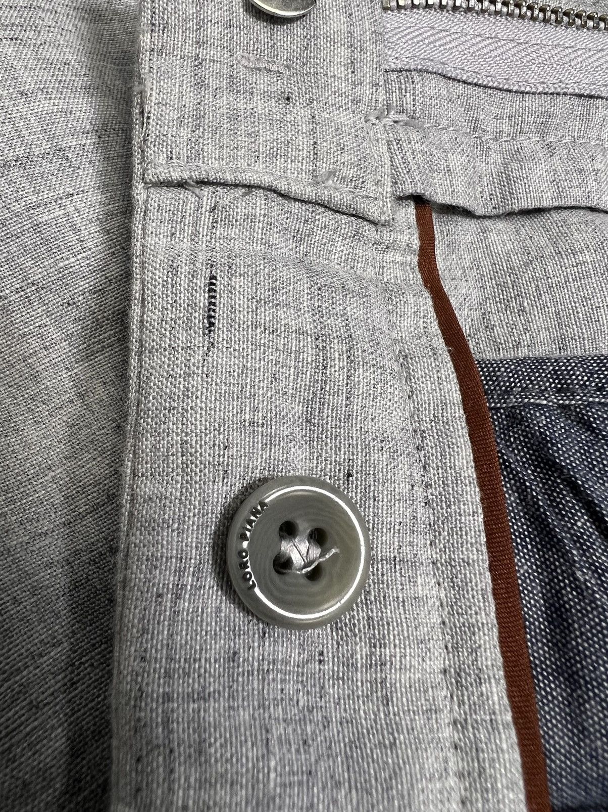 Loro Piana Loro Piana - Flax Virgin Wool Linen Blend Drawstring Trouser Size US 40 / EU 56 - 9 Thumbnail