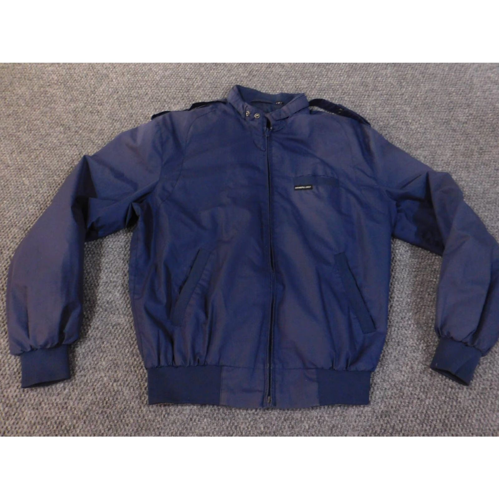 Members Only Members Only Jacket Mens M blue bomber zip polyester retro lined Size US M / EU 48-50 / 2 - 2 Thumbnail