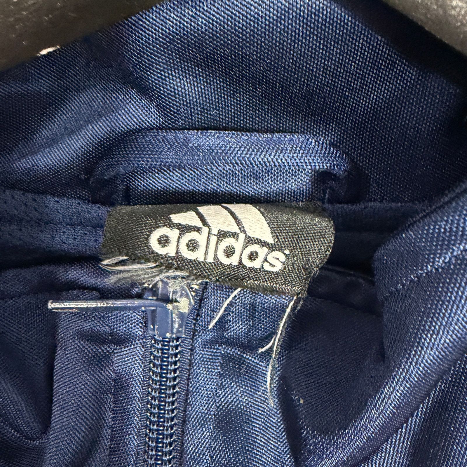 Adidas Vintage Adidas 3 stripe Satin Track Jacket Men's XL Blue Size US XL / EU 56 / 4 - 4 Thumbnail