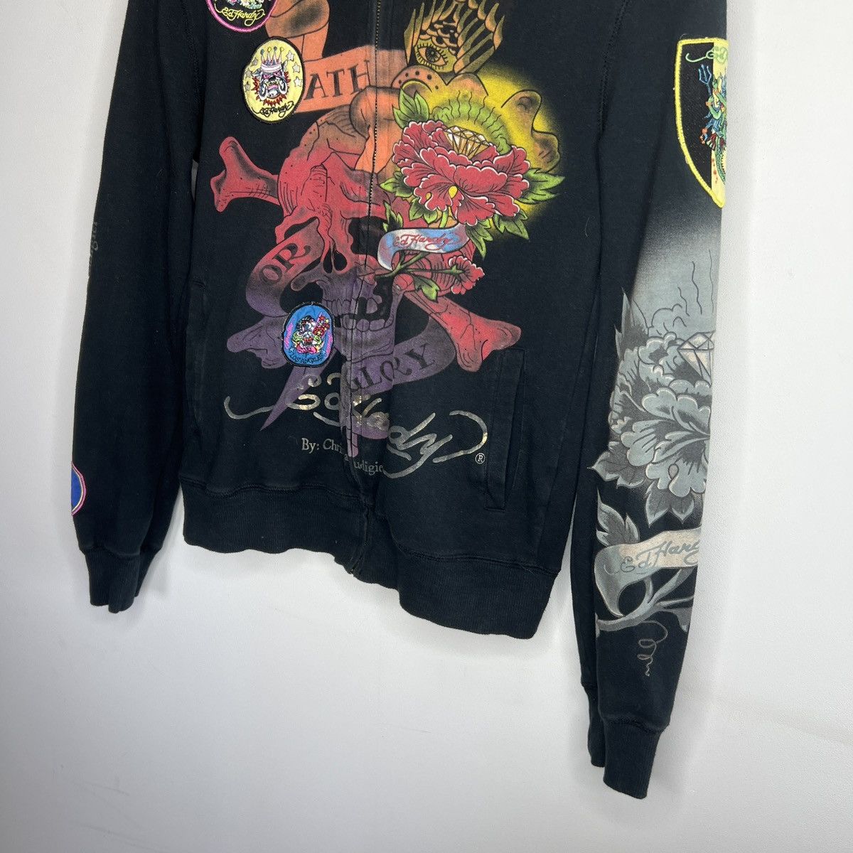 Christian Audigier vintage ed hardy zip hoodie christian audigier budda Size S / US 4 / IT 40 - 2 Thumbnail