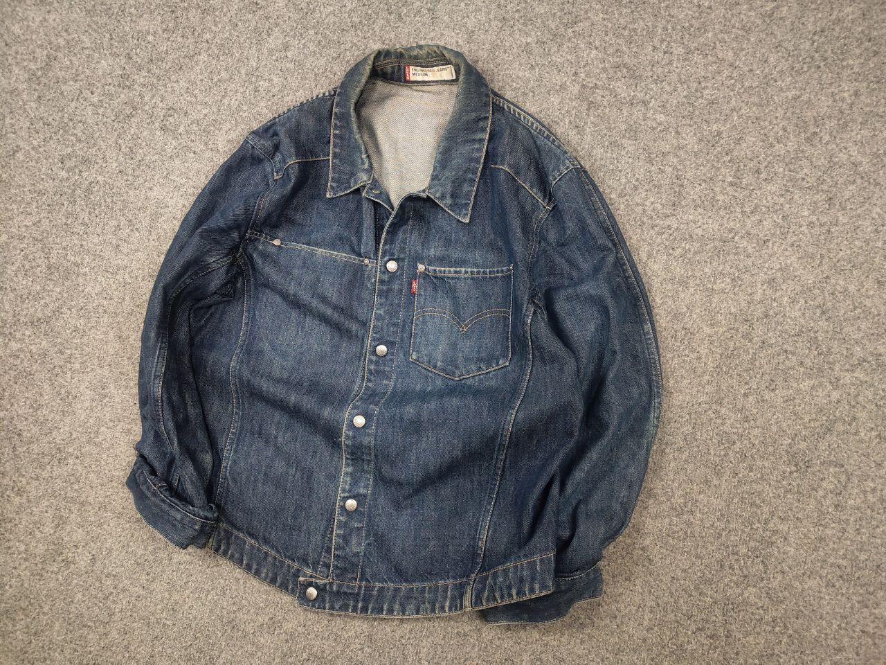 Levi's Vintage 00's Levi's Engineered Jeans Denim Trucker Jacket Size US M / EU 48-50 / 2 - 3 Thumbnail