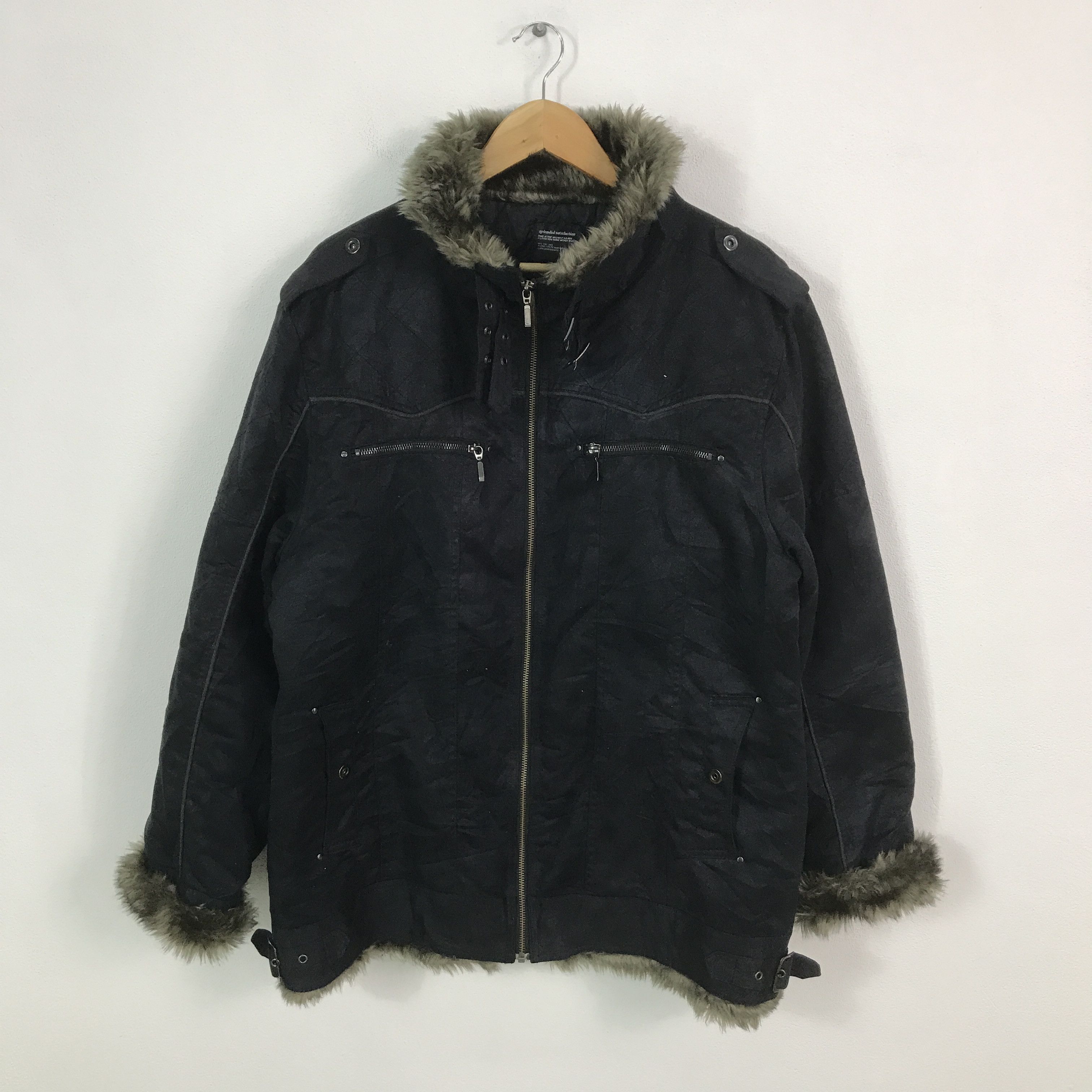 Designer × Japanese Brand Fur collar splendid brand Japan styles zipper jacket Size US L / EU 52-54 / 3 - 1 Thumbnail