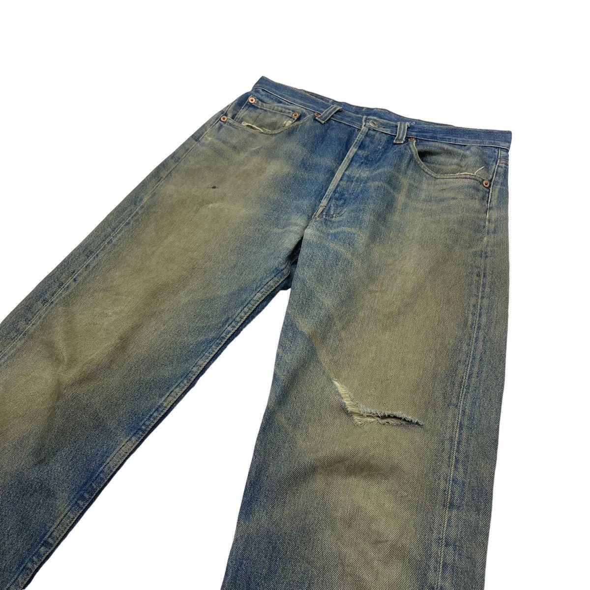 Levi's Vintage 501 Levis Distressed Denim Size US 31 - 6 Thumbnail